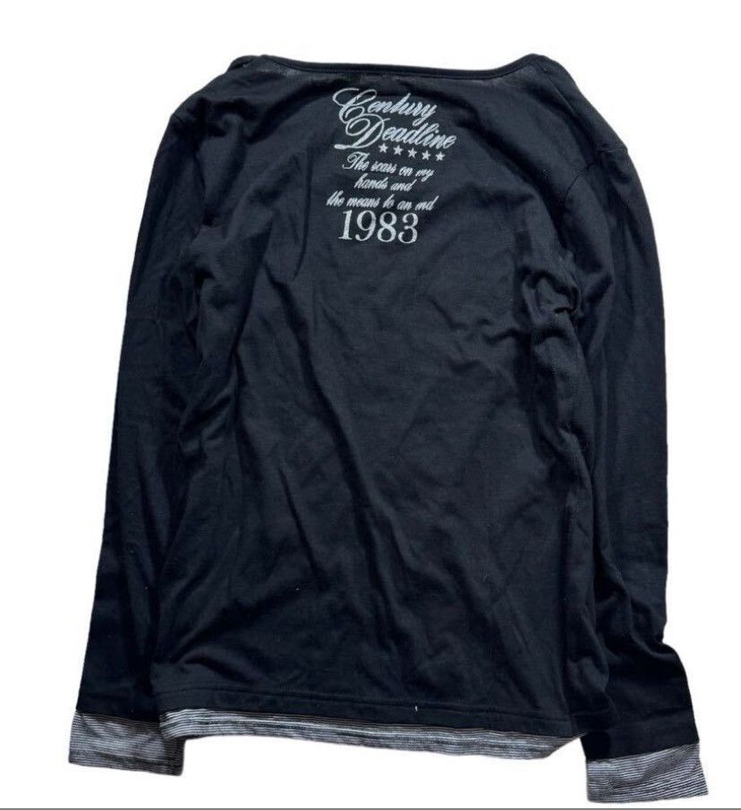 Designer × Japanese Brand × Vintage Night Rider “Century Deadline 1983” Layered Longsleeve Size US M / EU 48-50 / 2 - 7 Thumbnail