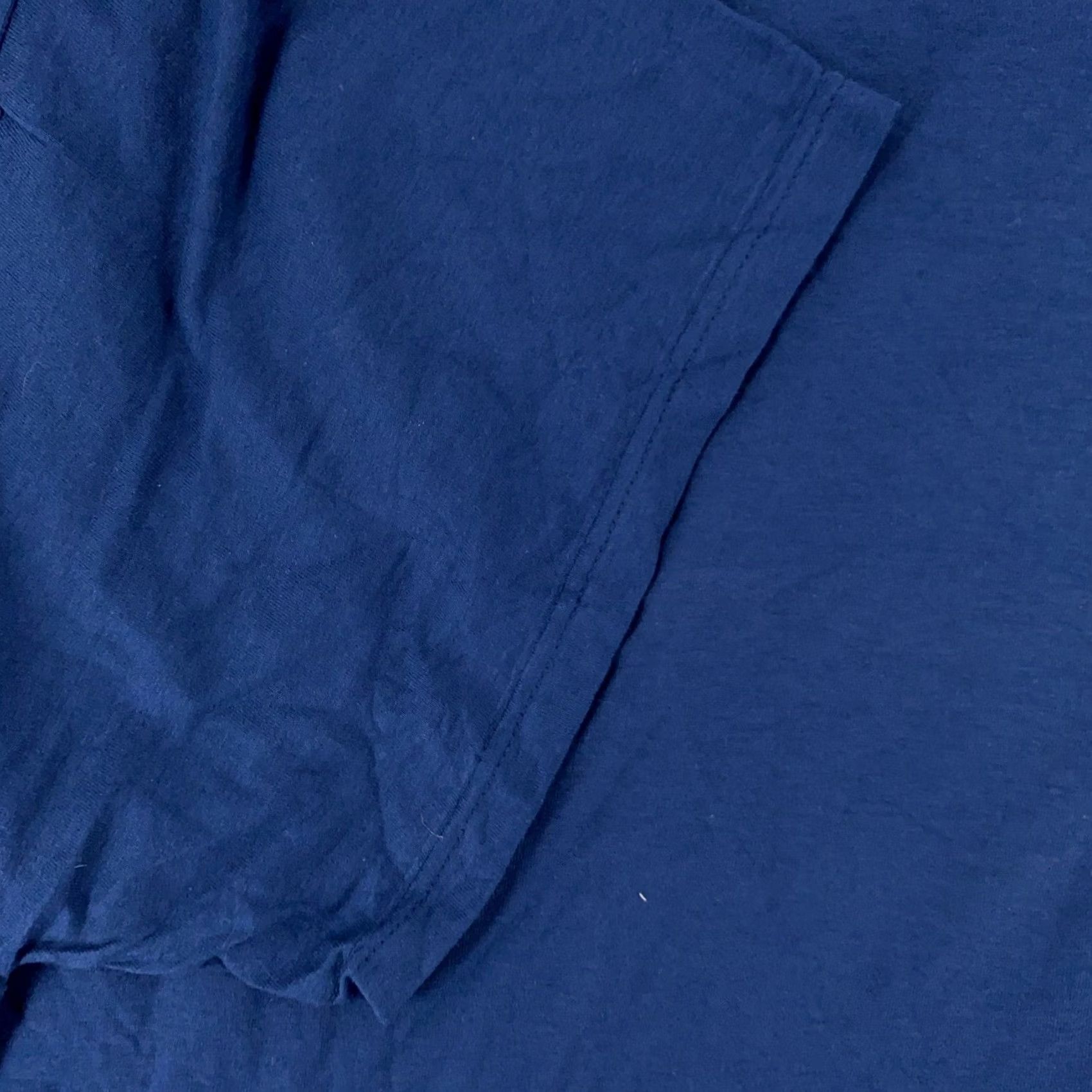 Fruit Of The Loom Vintage Fruit of the Loom Blank Pocket Tee Shirt Mens 2XL/3XL Blue Cotton Blend Shirt Mens 2XL Blue Solid Pocket Tee Shirt Size US XXL / EU 58 / 5 - 3 Thumbnail