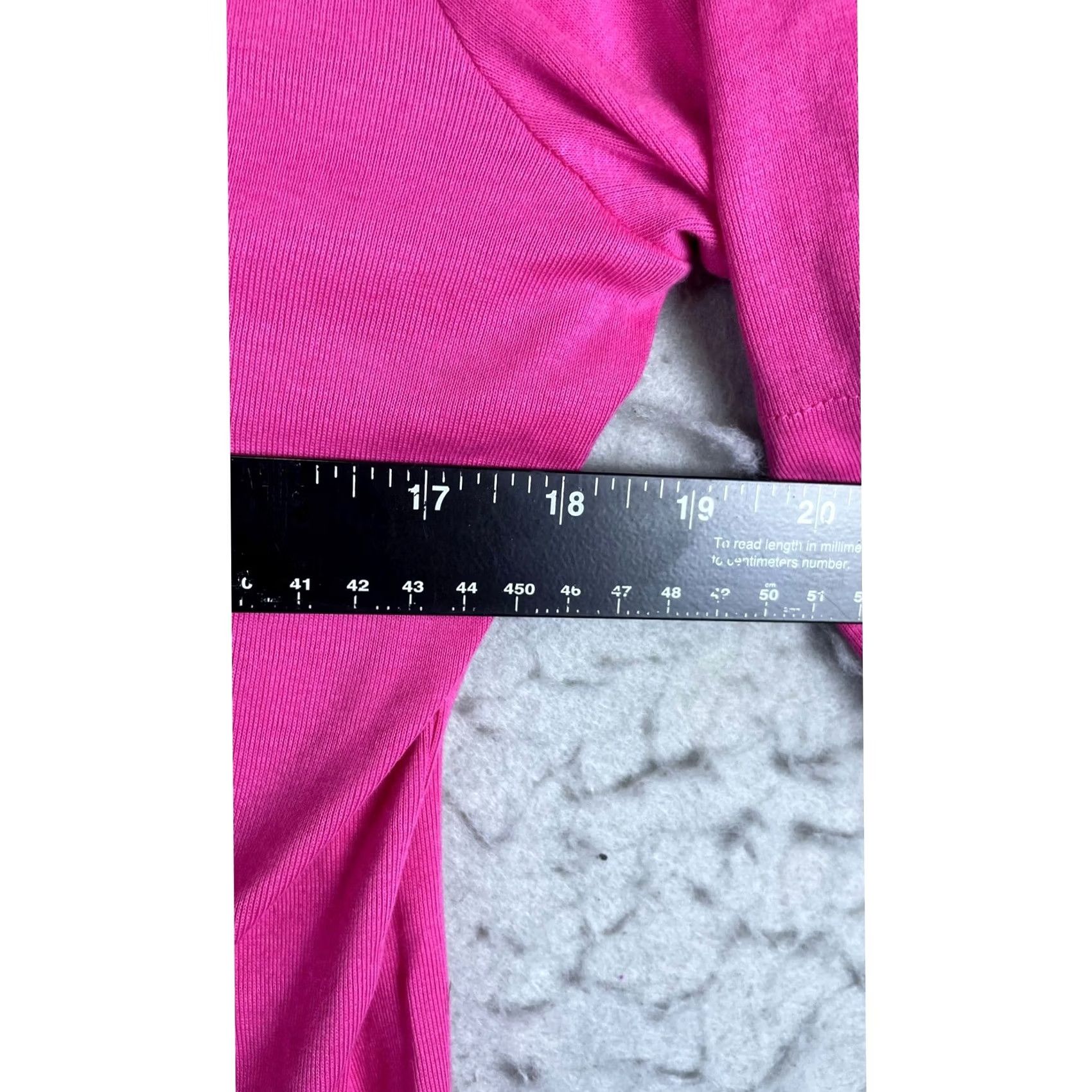 Ralph Lauren Lauren Ralph Lauren Pink V-Neck T-Shirt Womens L Short Sleeve Cotton Size L / US 10 / IT 46 - 5 Thumbnail