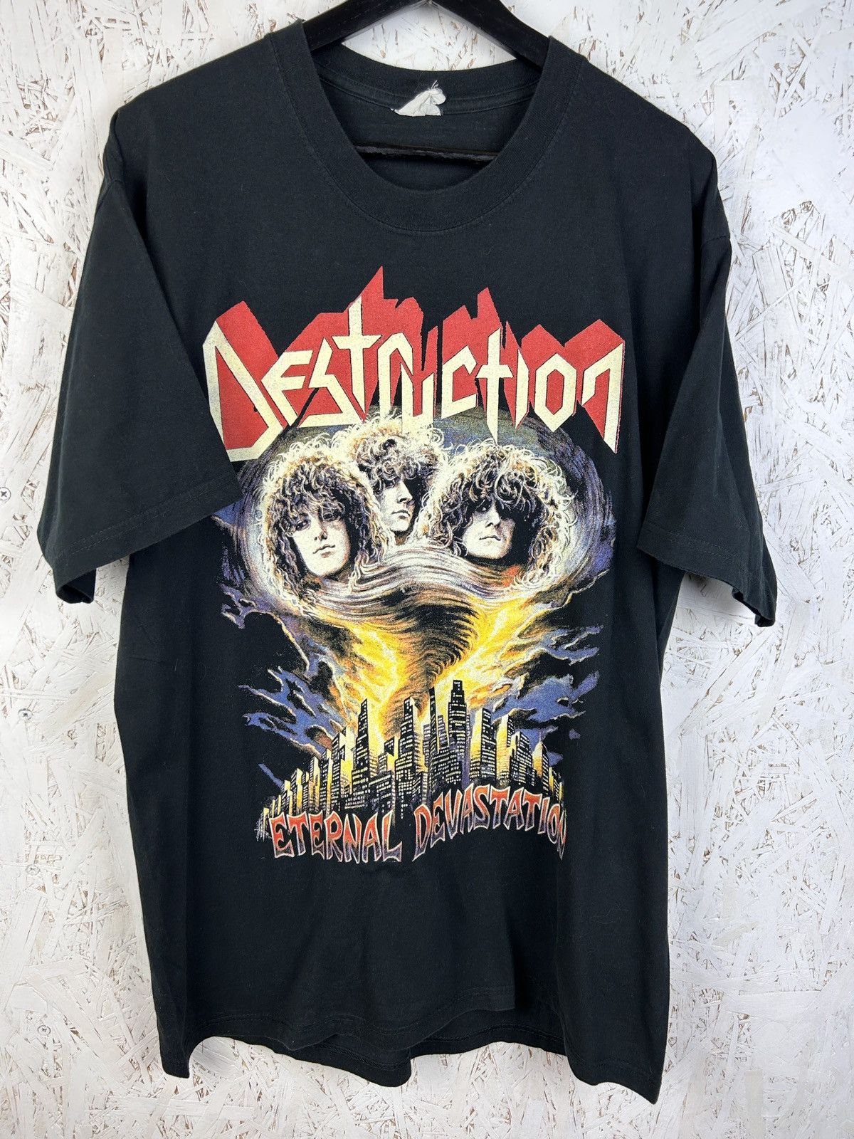 Band Tees Vintage Destruction Eternal Devastation Thrash Metal Band T Size US XL / EU 56 / 4 - 1 Thumbnail