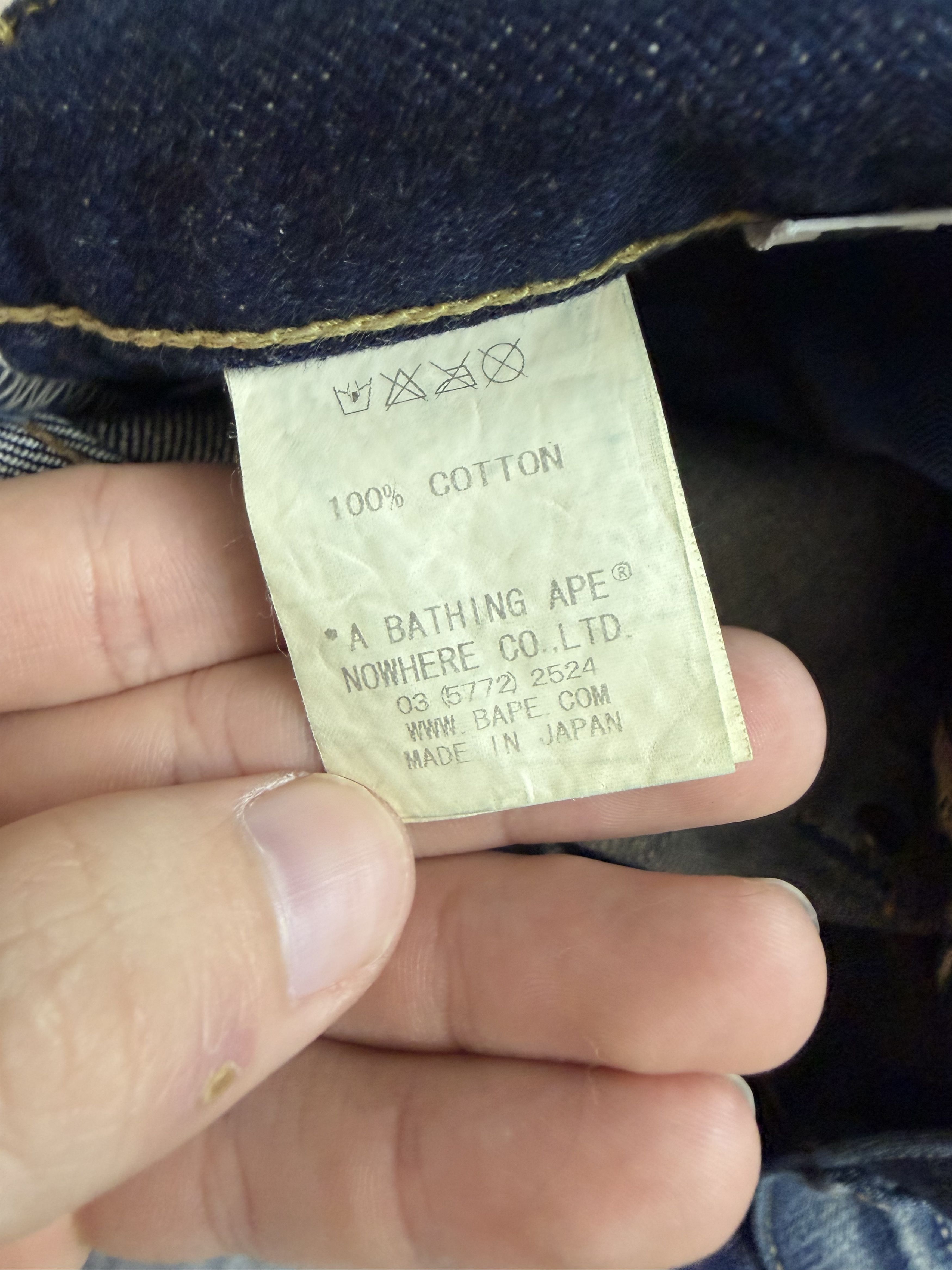 Bape Vintage Bape Selvedge Denim Size US 34 / EU 50 - 6 Thumbnail