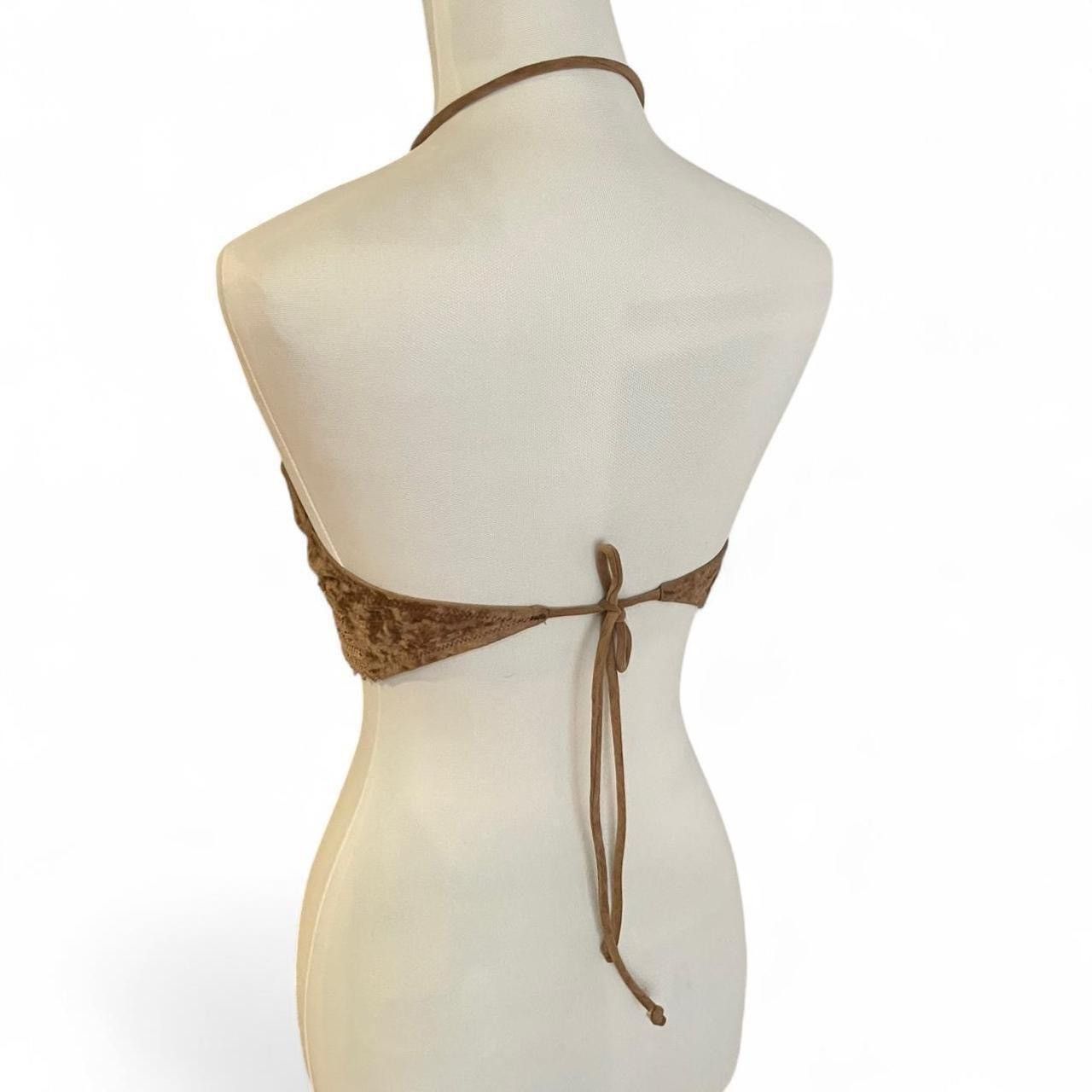 Other suede padded halter top with beaded detail & adjustable tie Size S / US 4 / IT 40 - 2 Thumbnail