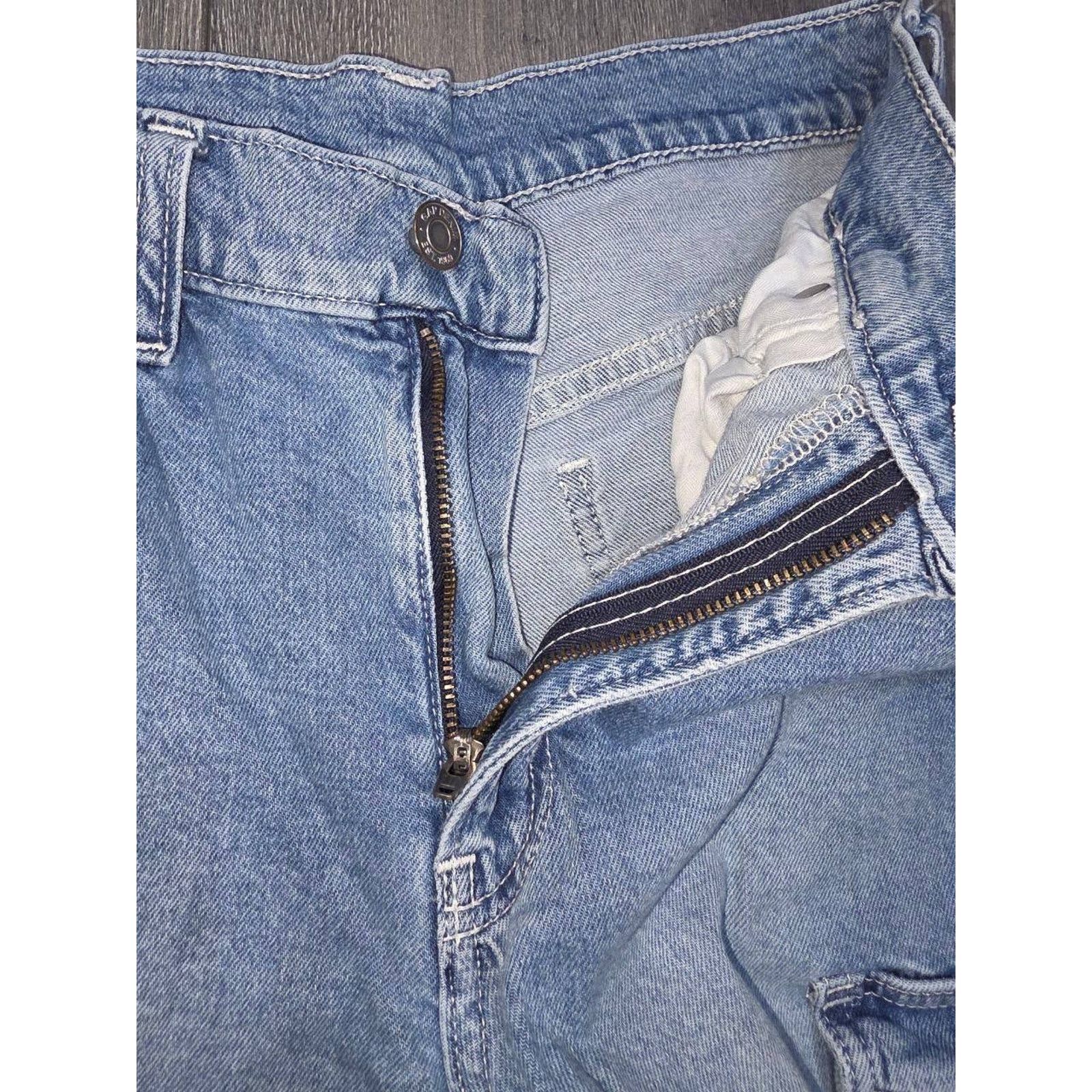 Gap GAP 90's Loose Mid Rise 24 Wide Leg Blue Denim A003268 Size 24" / US 00 / IT 34 - 7 Thumbnail