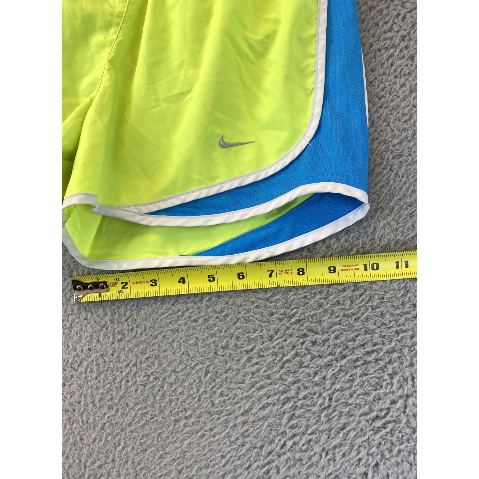 Nike Nike Womens Dri-Fit Running Shorts Adult Medium Neon Yellow Athletic Activewear Performance Running Womens Size 32" / US 10 / IT 46 - 6 Thumbnail