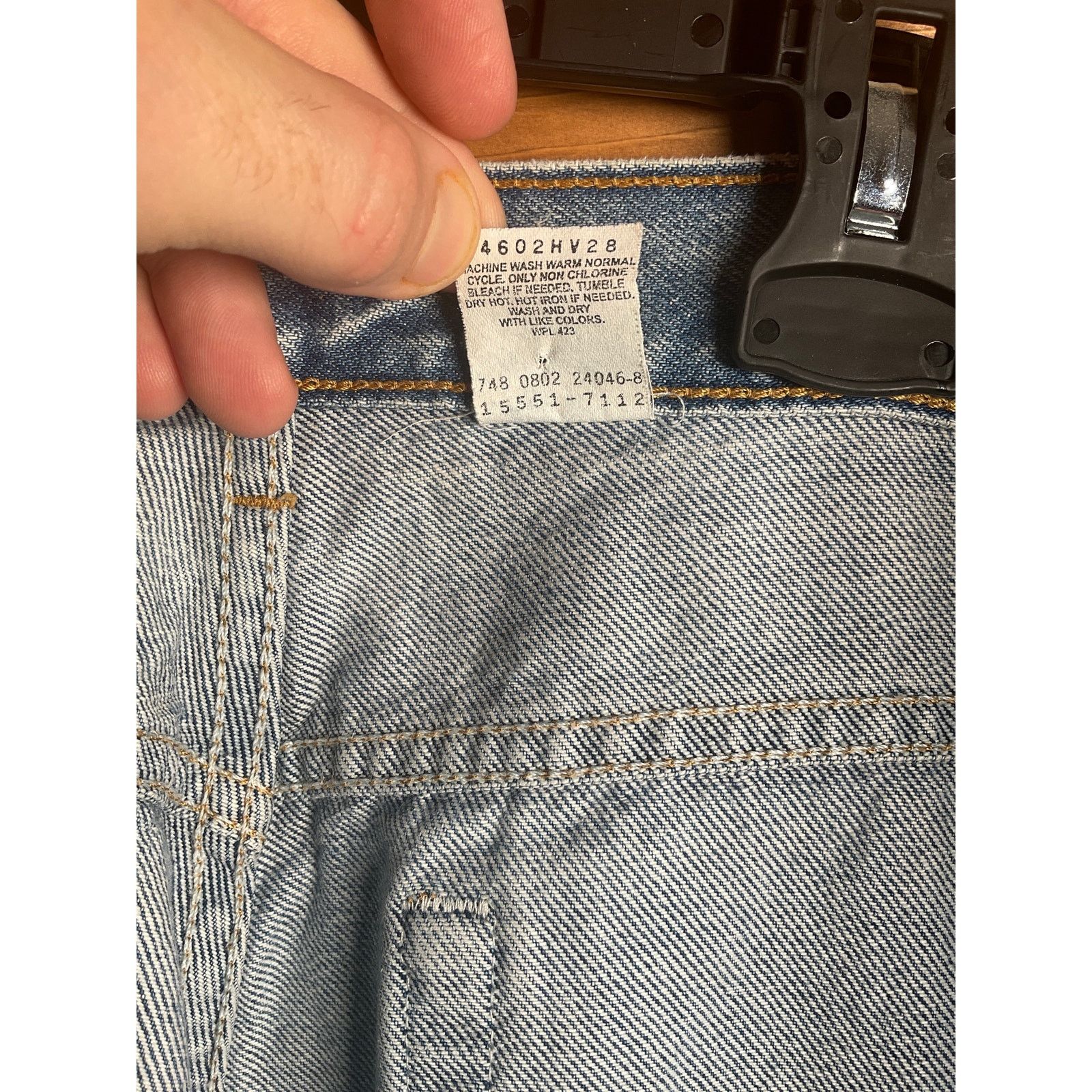 Levi's Vtg 90s Womens Levi's 550 Relaxed Fit Tapered Leg Sz 16 Moms Size 33" - 6 Thumbnail