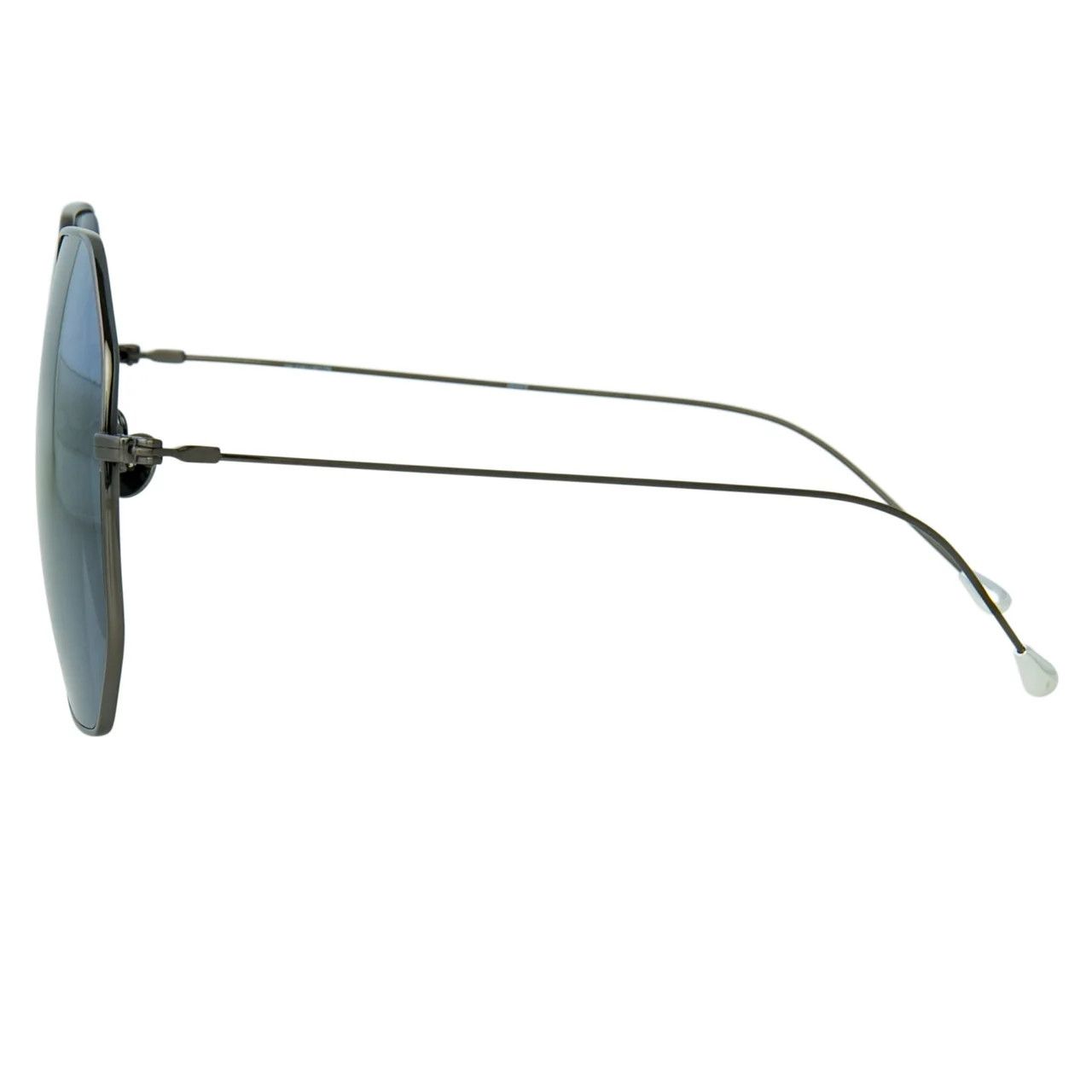 Ann Demeulemeester Ann Demeulemeester Sunglasses Oversized Gun Metal and Grey Size ONE SIZE - 11 Thumbnail