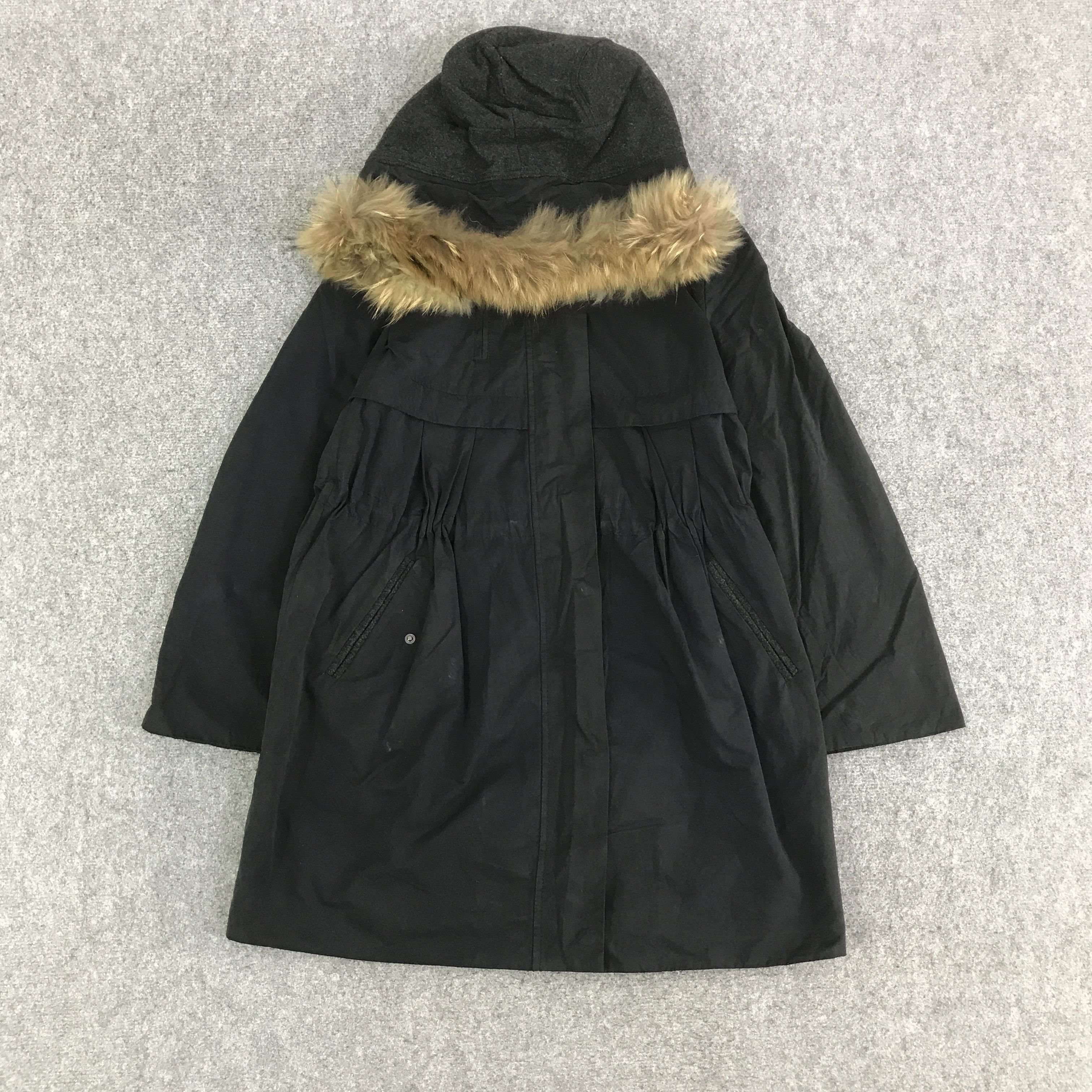 Japanese Brand MAX&CO FUR HOODIE WOMAN JACKET K123B2 Size US L / EU 52-54 / 3 - 1 Thumbnail