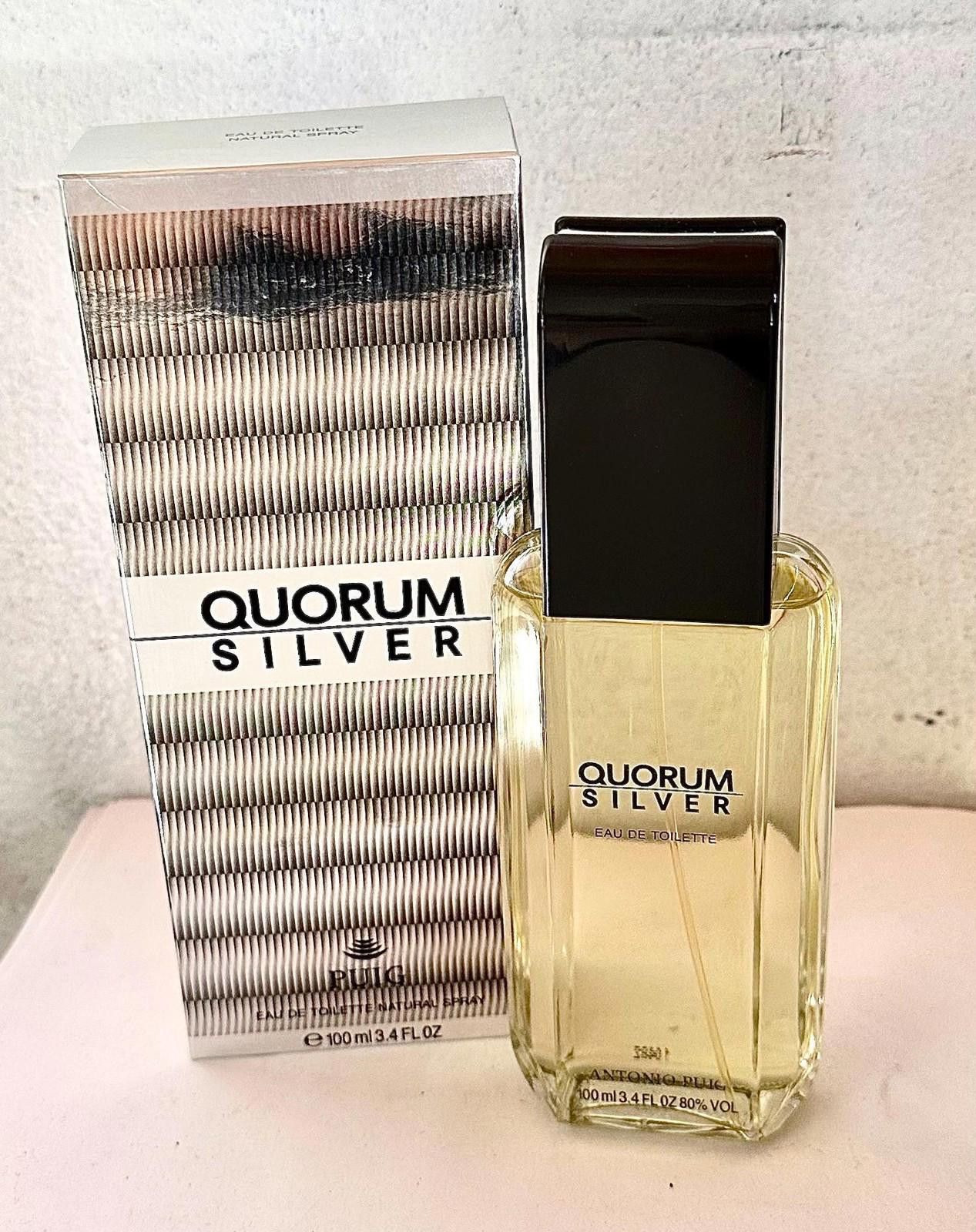 Designer Quorum Silver by Antonio Puig 3.4oz Eau de toilette for men Size ONE SIZE - 1 Thumbnail