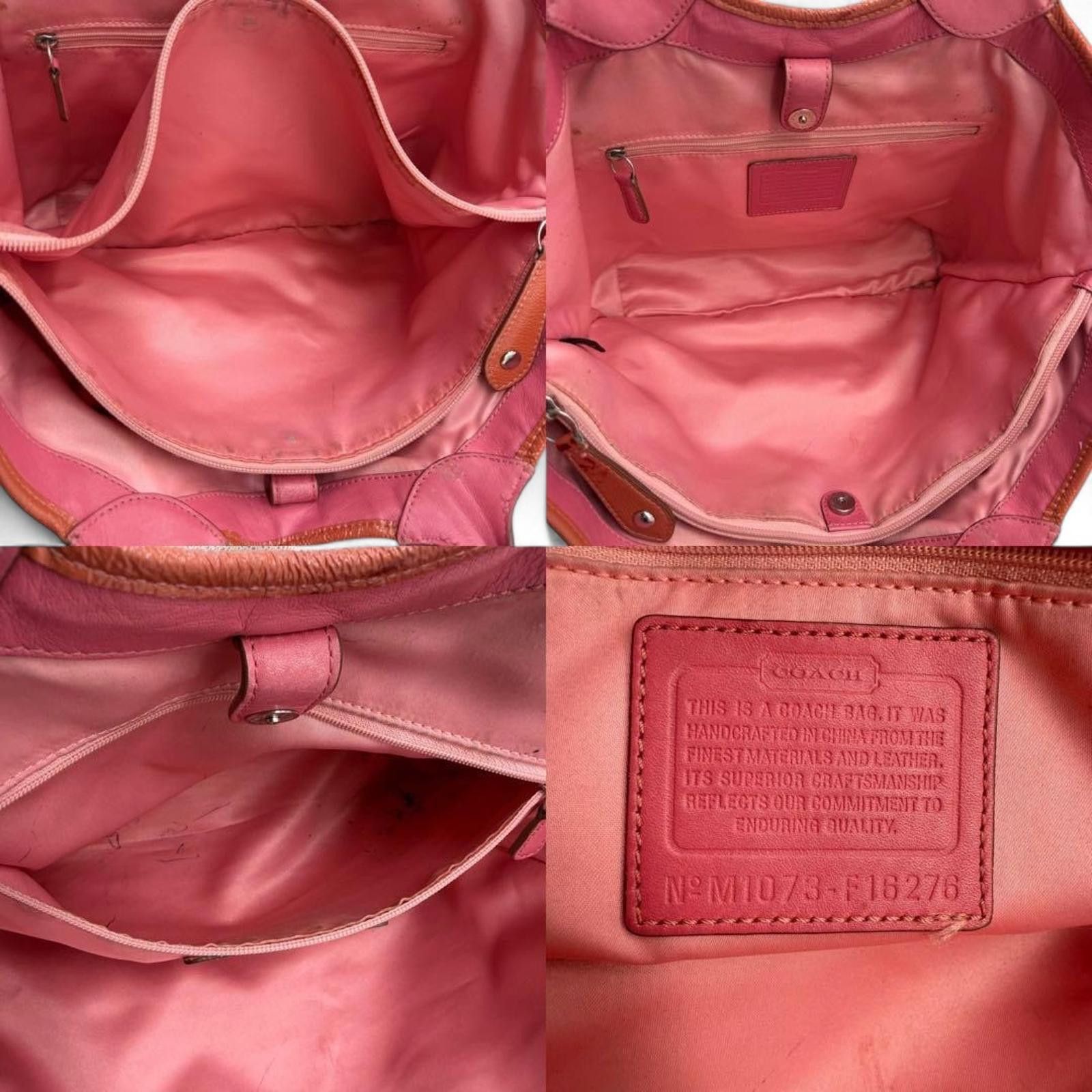 Coach Coach - Floral Appliqué Signature Tote Handbag Size ONE SIZE - 7 Thumbnail