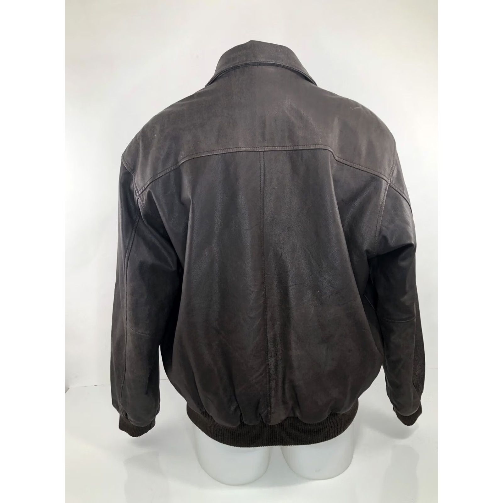 Orvis ORVIS Leather Bomber Jacket Mens L Brown Fish Theme Leather Bomber Jacket Mens L Brown Fish Theme Size US L / EU 52-54 / 3 - 4 Thumbnail
