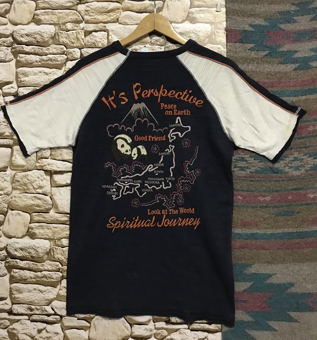 Japanese Brand Japanese Brand Peaceful Surrender Embroidery Design Size US M / EU 48-50 / 2 - 1 Thumbnail