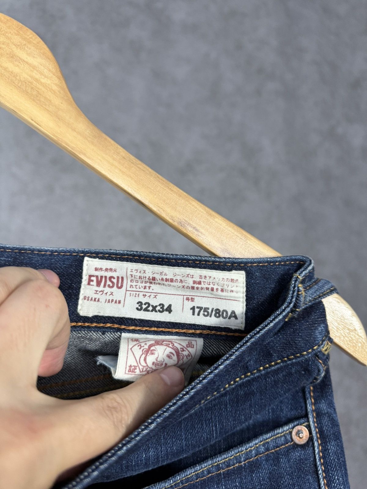 Evisu Evisu Japanese selvedge jeans Size US 30 / EU 46 - 11 Thumbnail