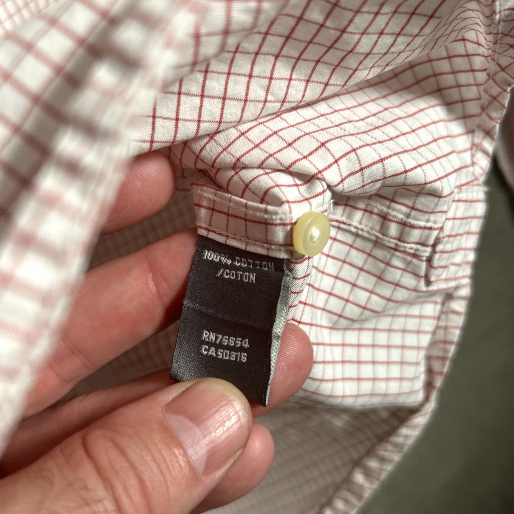 Abercrombie & Fitch Abercrombie & Fitch Muscle Fit Long Sleeve Shirt Red Micro Check Medium Size US M / EU 48-50 / 2 - 6 Thumbnail