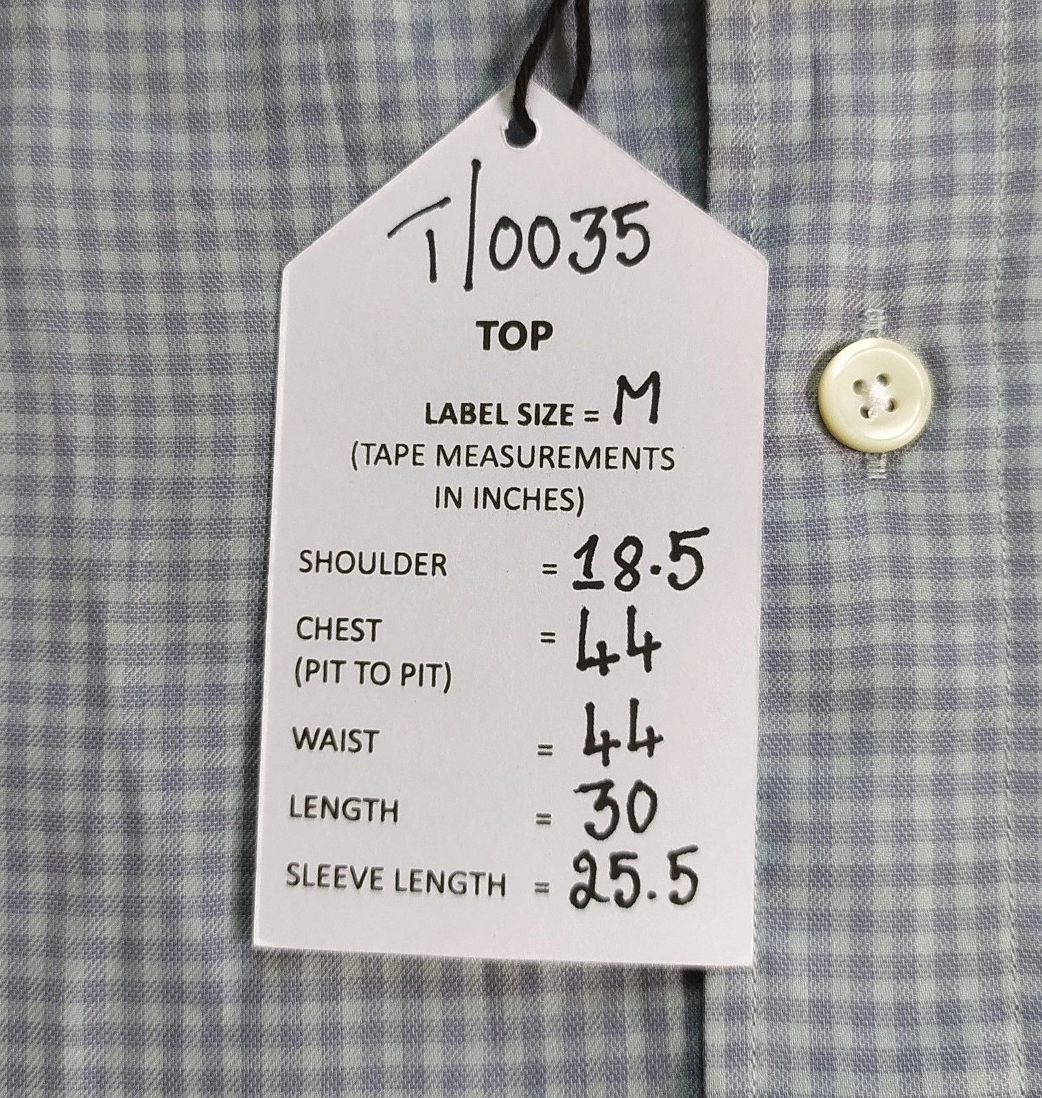 Thomas Pink Thomas Pink Tailored Fit Formal Mini Check Shirt T 0035 Size US M / EU 48-50 / 2 - 5 Thumbnail