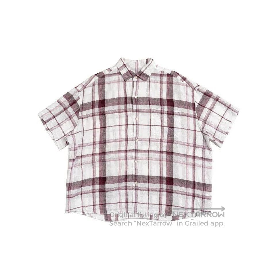 Japanese Brand Black Check Short Sleeve Shirt. Size US L / EU 52-54 / 3 - 8 Thumbnail