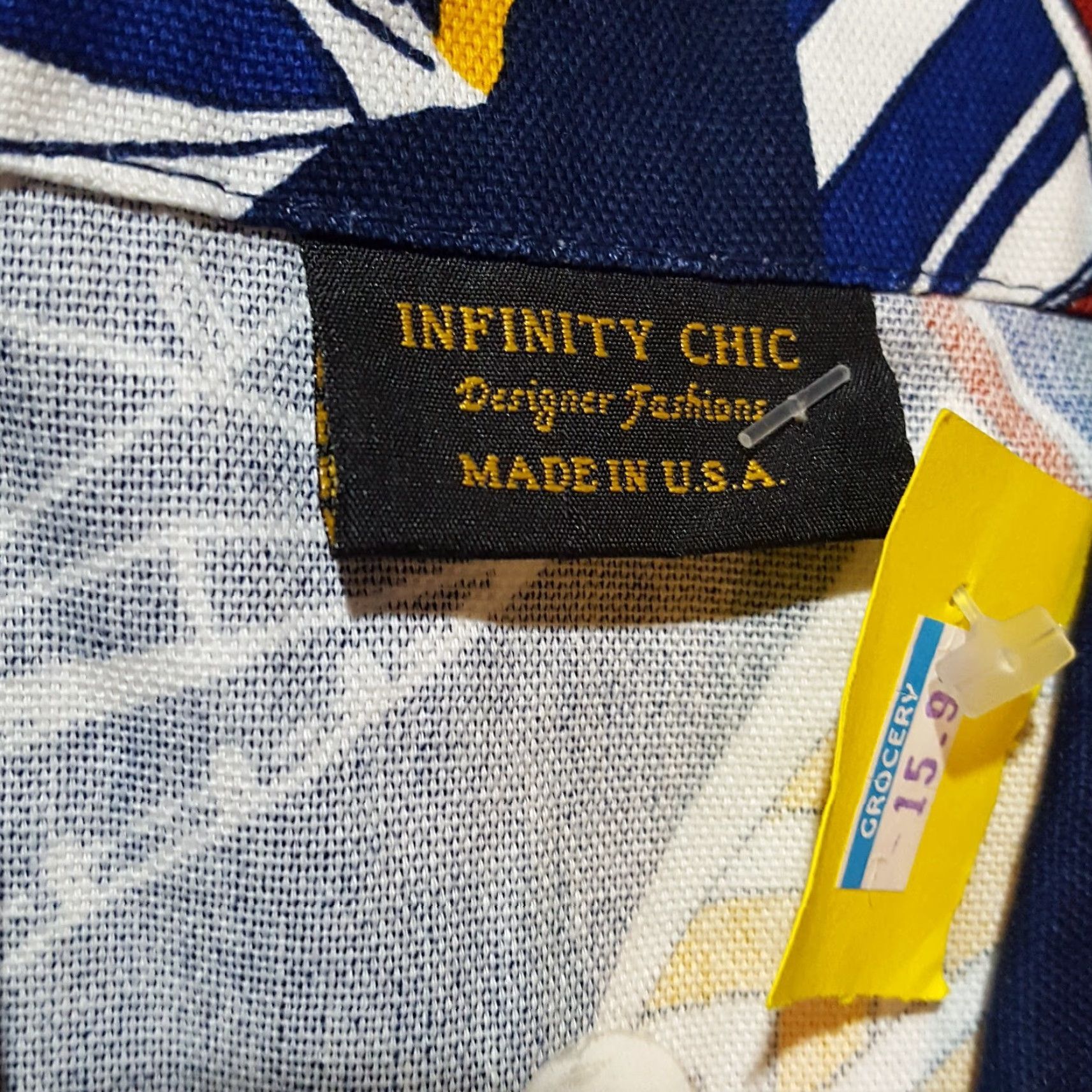 Nautica VINTAGE Infinity Chic Nautical Print Short Sleeve Button-Up Shirt S Blue 90s Casual Mens Size US S / EU 44-46 / 1 - 6 Thumbnail