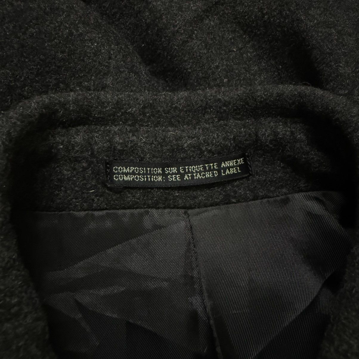 Yohji Yamamoto Ined Homme Composition Wool Trench Coat Yohji Yamamoto Size US M / EU 48-50 / 2 - 9 Thumbnail