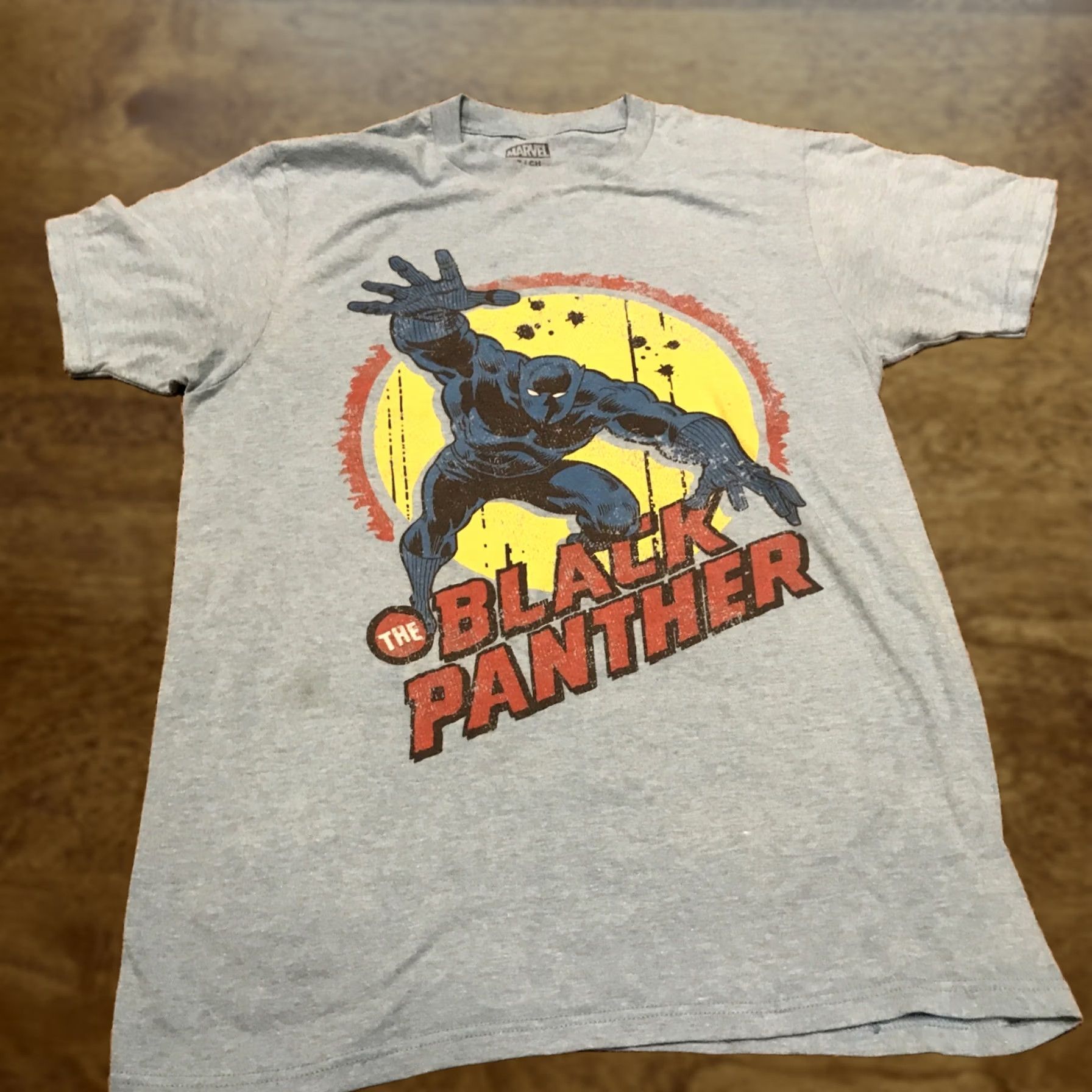 Vintage Marvel Mens S The Black Panther Blue T Shirt Cotton Blend B11 Shirt Men S Crew Neck Short Sleeve Logo Blue Comics 90s? Size US S / EU 44-46 / 1 - 1 Thumbnail
