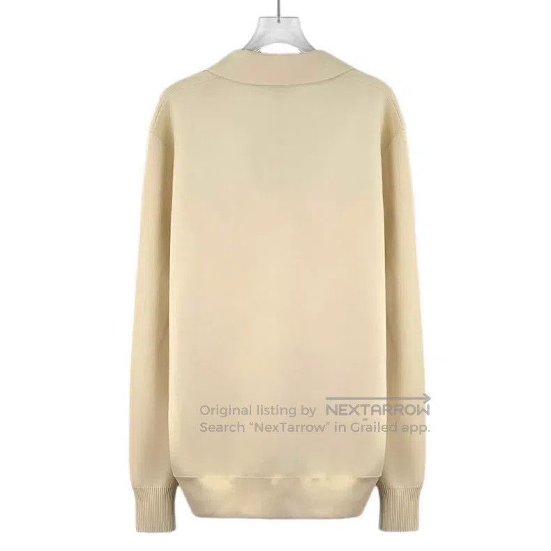 Loro Piana Loro Piana 24 Model Beige Wool Collar Long Sleeve Knitted Size US XL / EU 56 / 4 - 2 Thumbnail