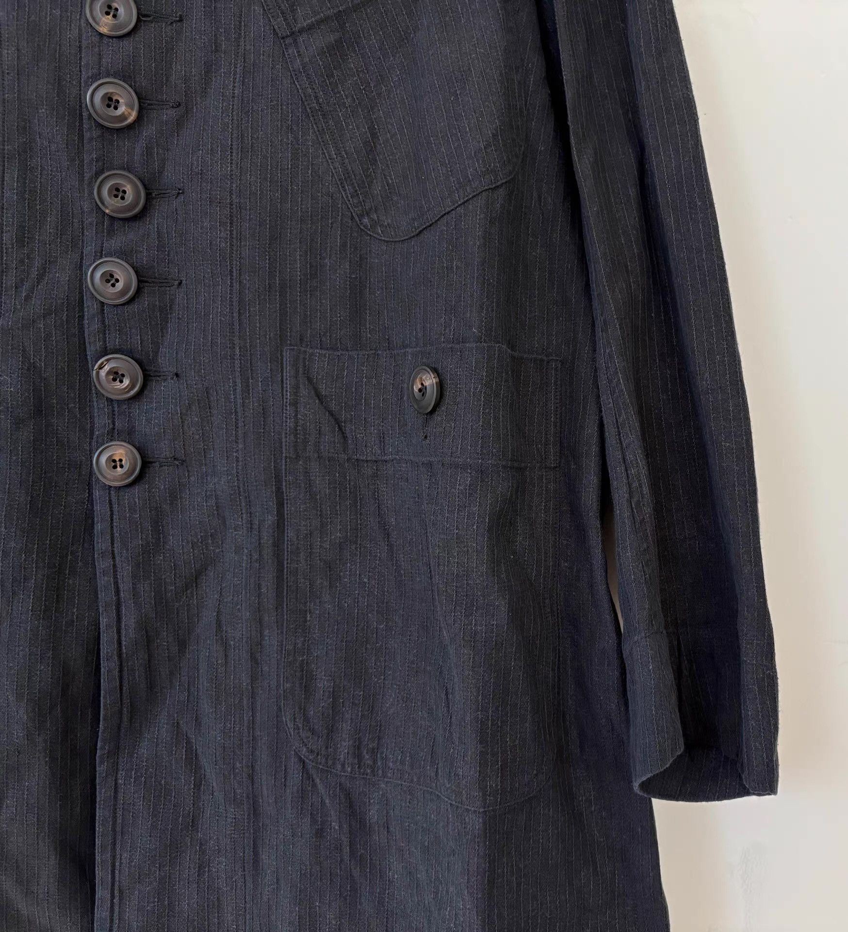 John Alexander Skelton John Alexander Skelton Charcoal Striped Coat Ｑ21 Size US L / EU 52-54 / 3 - 5 Thumbnail
