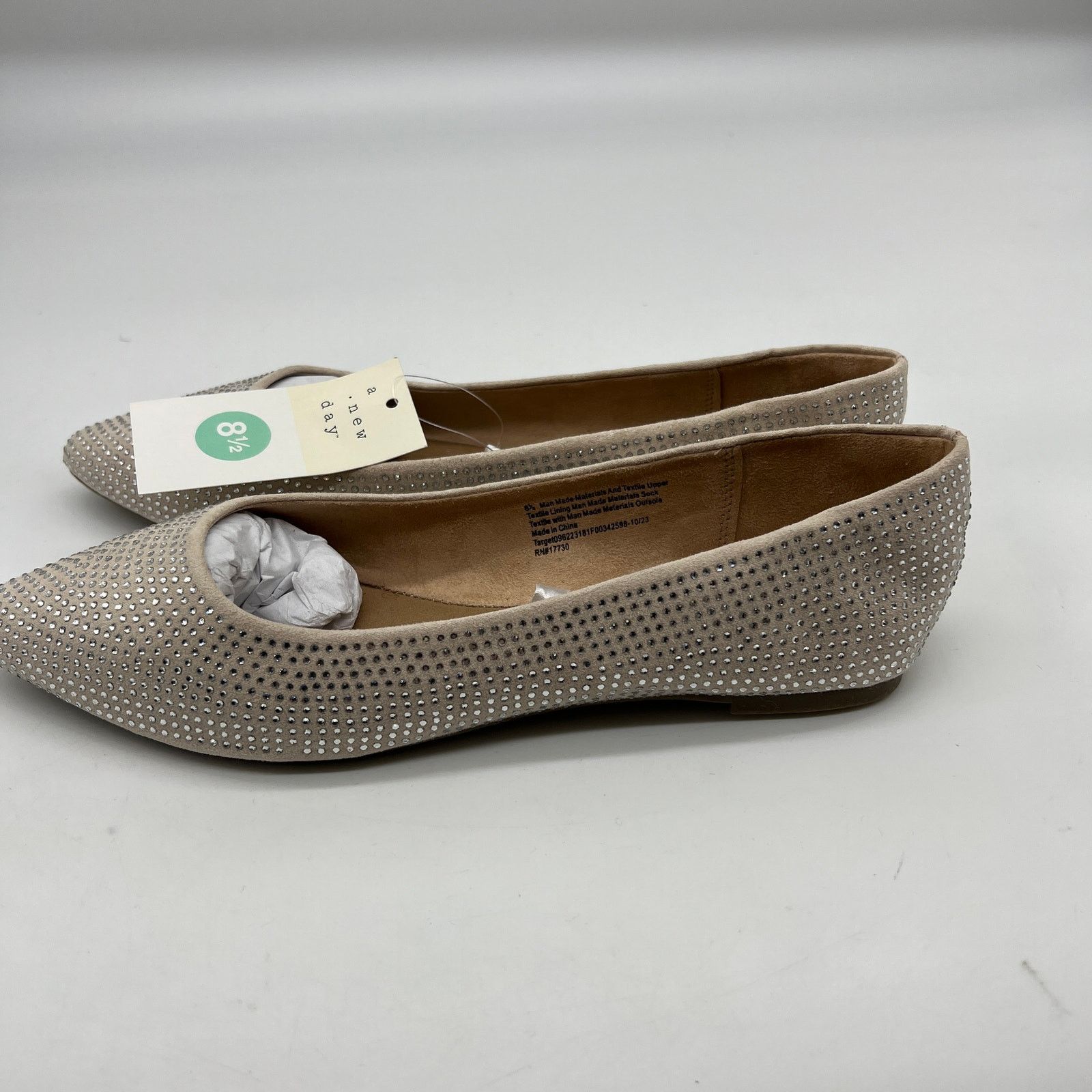Other A New Day Women's Corinna Ballet Rhinestone Flats Size 8.5 Size US 8.5 / IT 38.5 - 13 Thumbnail