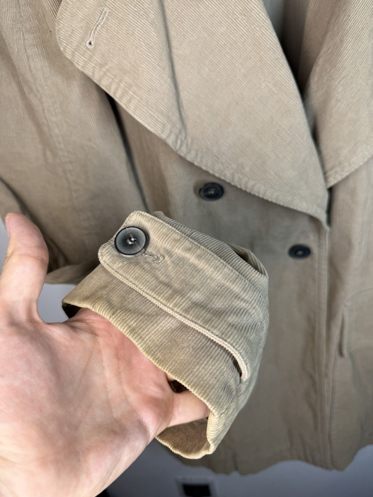Yves Saint Laurent Corduroy YSL Jacket Italy Rive Gauche Double Breasted Size US L / EU 52-54 / 3 - 15 Thumbnail