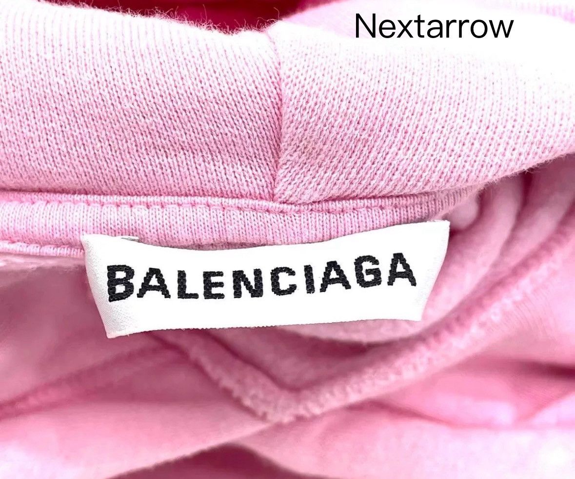 Balenciaga Balenciaga Pink Embroidered Letter Hoodie2412-Nextarrow Size US XS / EU 42 / 0 - 2 Thumbnail