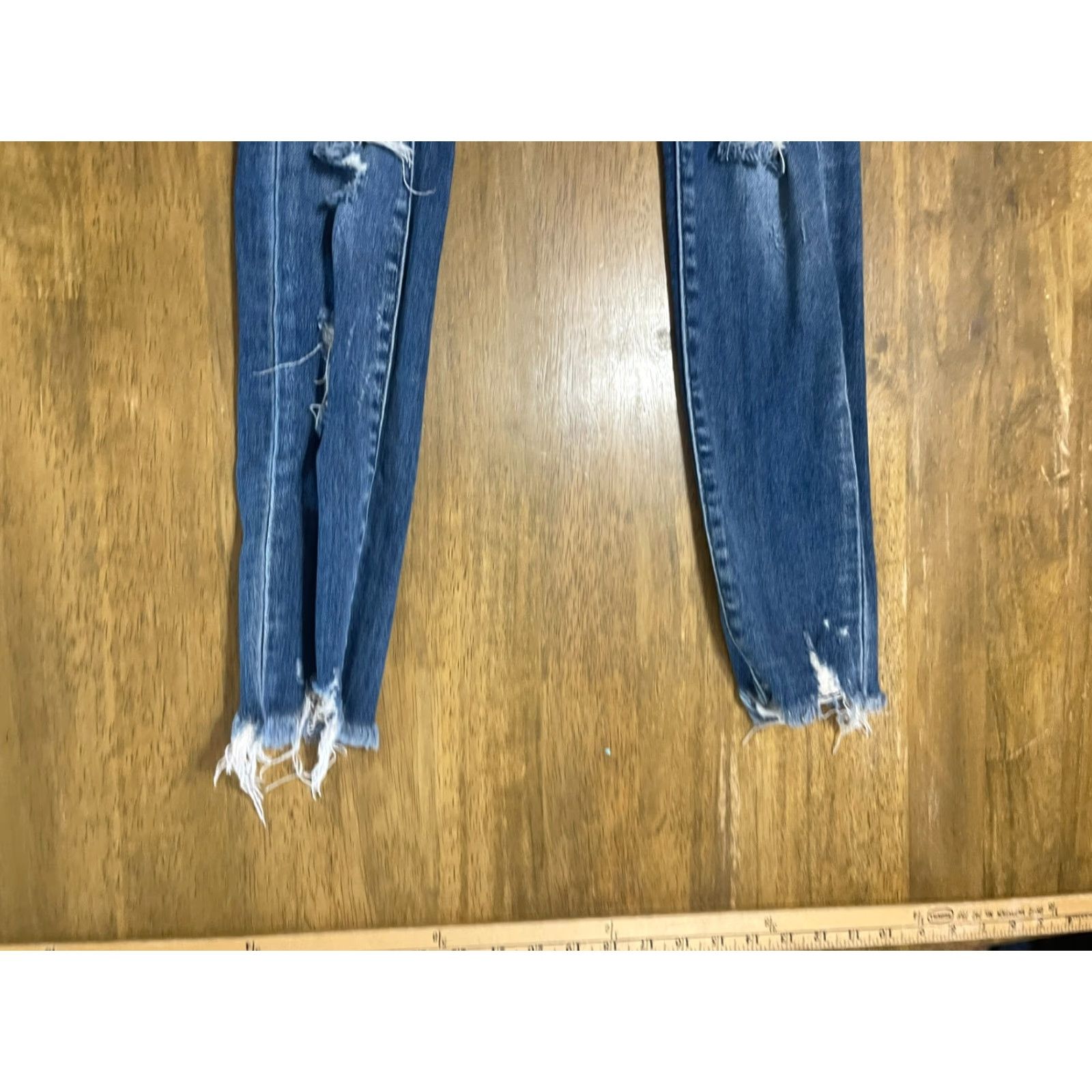 Vintage Bridge by GLY Jeans, Women's Size 24, Blue, Denim, Skinny, Ripped, Distressed, Jeans, 24, Regular, Fall/Spring/Summer, Women Size 42" / US 20 - 3 Thumbnail