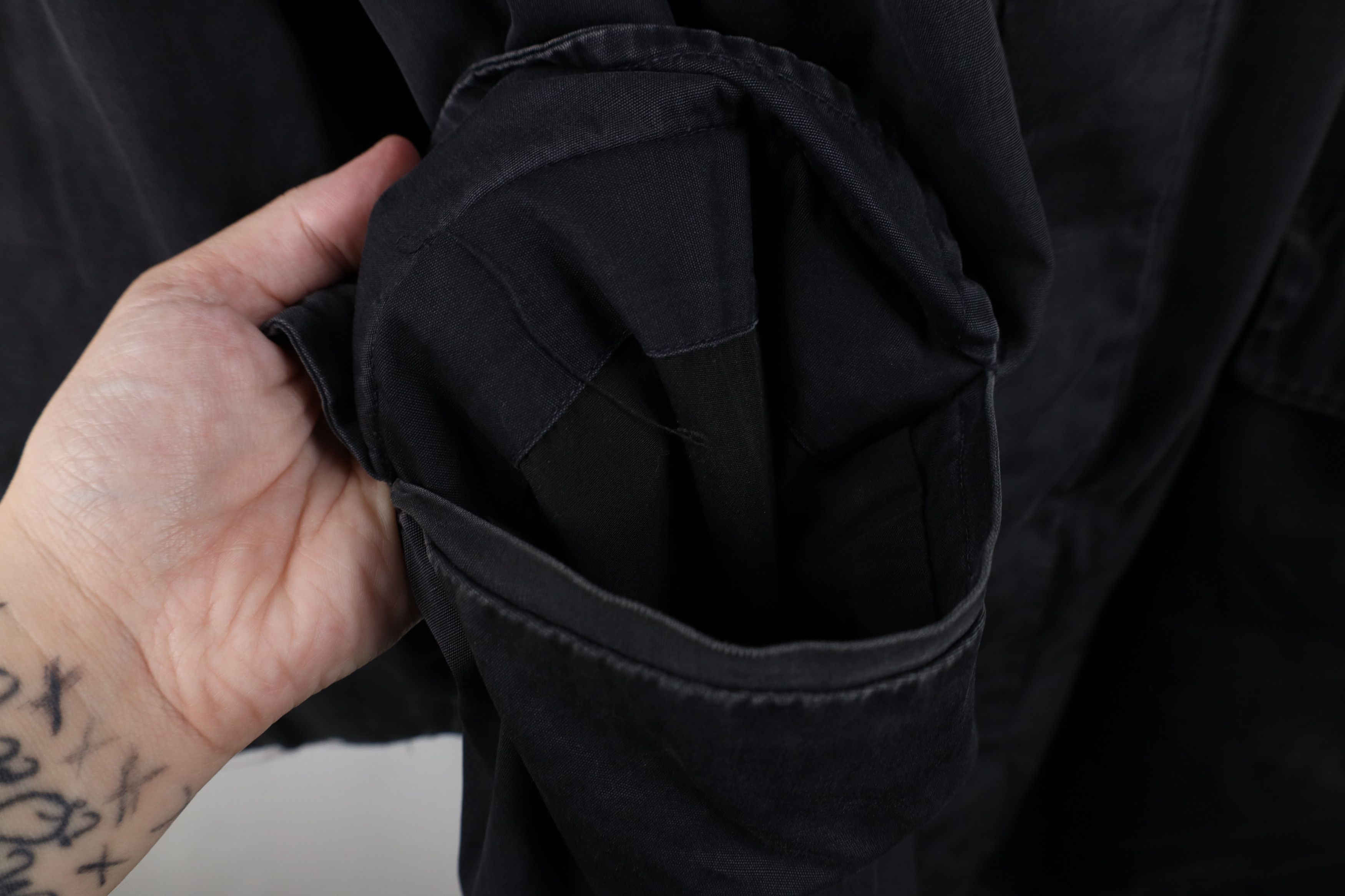 Vintage Vintage 50s 60s Streetwear Trench Coat Rain Jacket Black USA Size US XXL / EU 58 / 5 - 8 Thumbnail