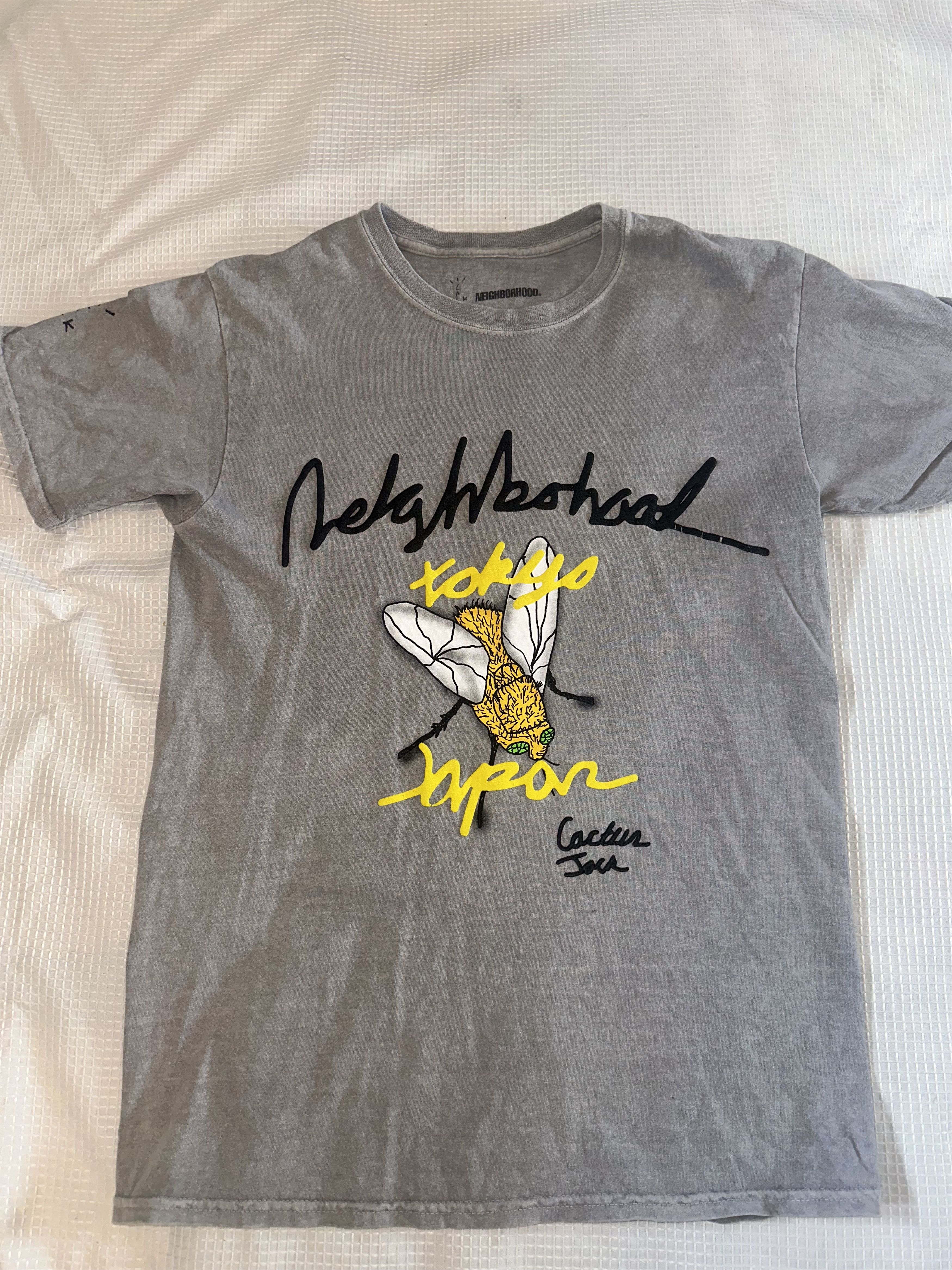 image of Cactus Jack X Neighborhood Carousel T-Shirt in Grey, Men's (Size Medium)