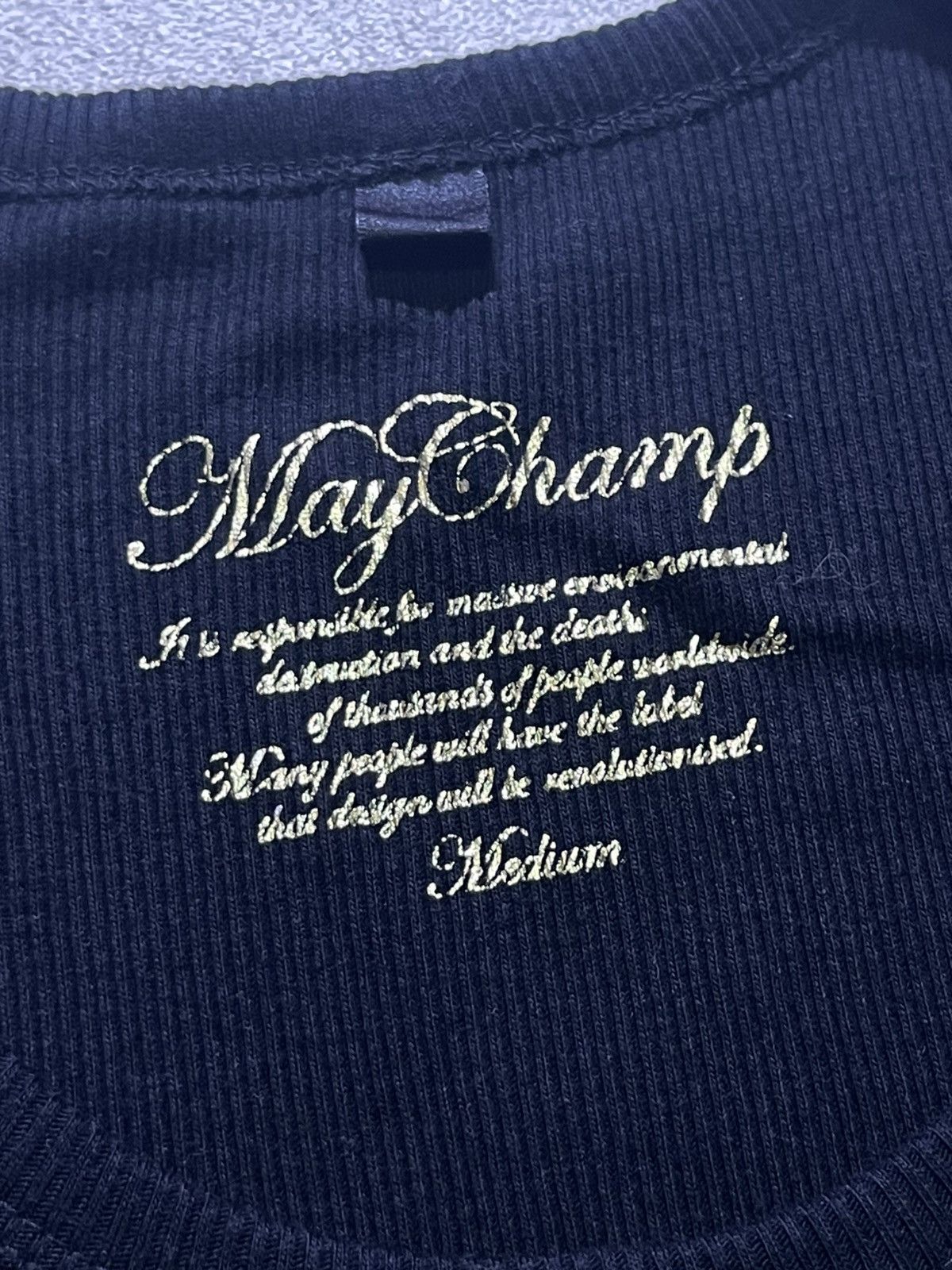 Japanese Brand Y2K MAY CHAMP long sleeve tshirt Size S / US 4 / IT 40 - 4 Thumbnail
