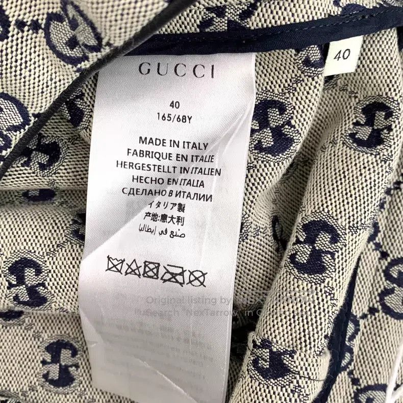 Gucci Gucci Gray logo jacquard full-print cotton casual skirt Size 26" / US 2 / IT 38 - 6 Thumbnail