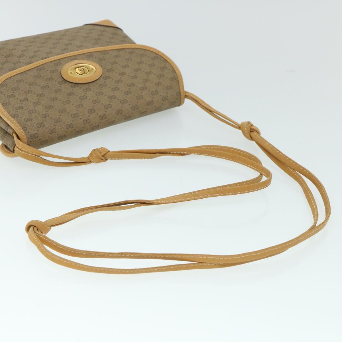 Gucci GUCCI Micro GG Canvas Shoulder Bag Pvc Leather Beige 007 92 Size ONE SIZE - 7 Thumbnail