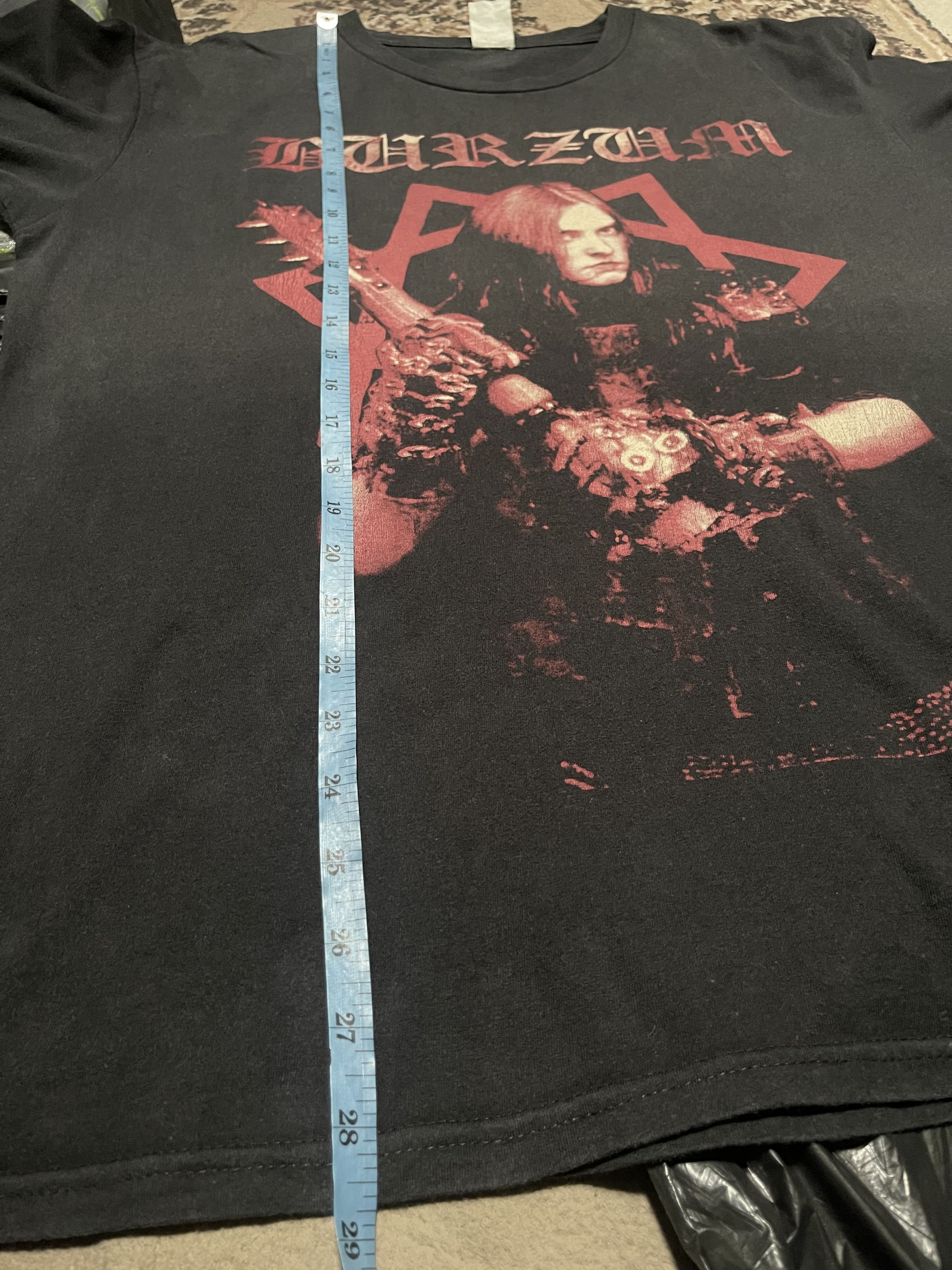 Band Tees Burzum Bathory Mayhem Darkthrone Immortal Gorgoroth Size US L / EU 52-54 / 3 - 15 Thumbnail