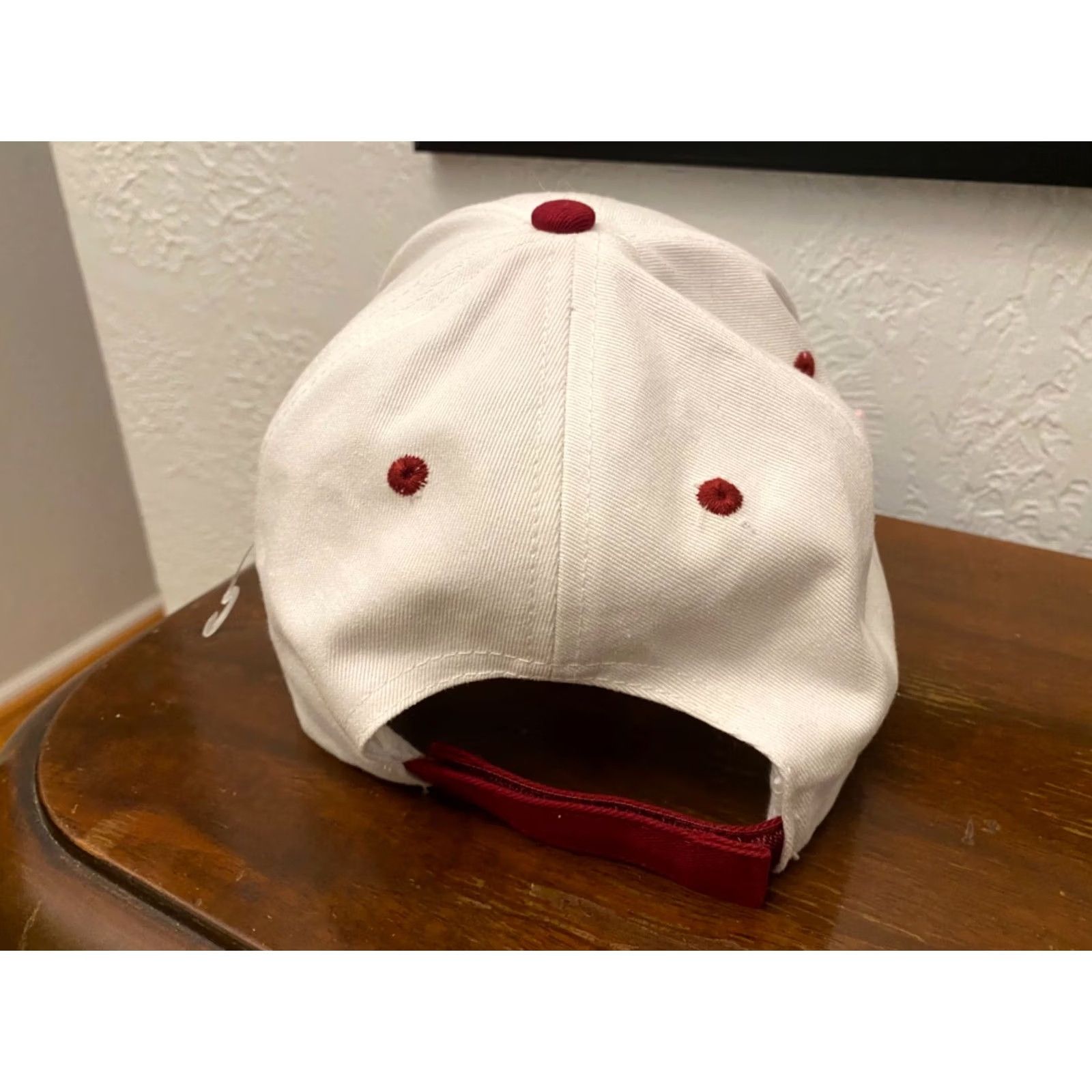 Vintage Jerry Leigh Disney Mickey Mouse Baseball Cap Hat Adult One Size White Cotton Solid Cartoon Men Size ONE SIZE - 3 Thumbnail