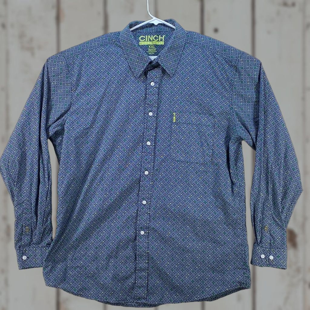 Vintage VINTAGE Cinch Modern Fit Cowboy Western Long Sleeve Button Up Blue Shirt Mens XXL Size US XXL / EU 58 / 5 - 1 Thumbnail