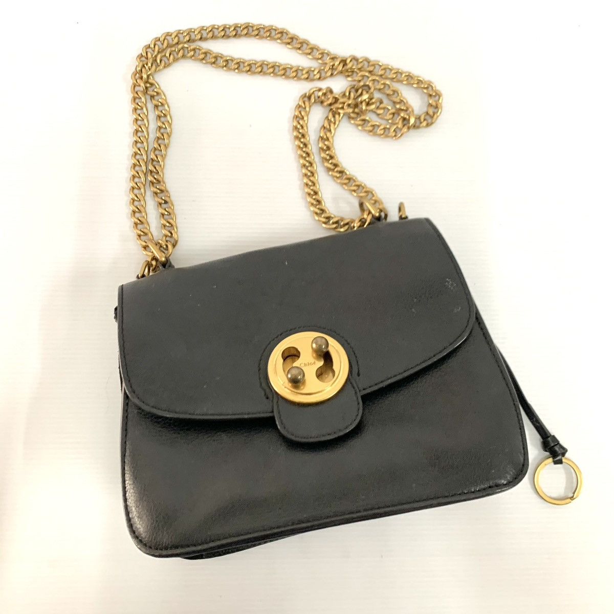 Chloe Chole Leather Black Shoulder Chain Bag Size ONE SIZE - 9 Thumbnail