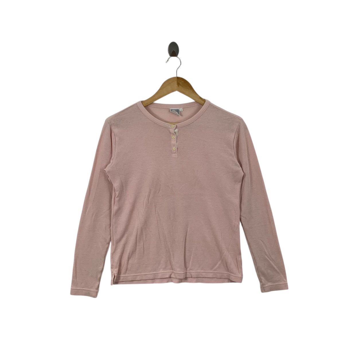 The North Face Vintage THE NORTH FACE Waffle Henley Peach Tee Shirt Top Size S / US 4 / IT 40 - 1 Thumbnail