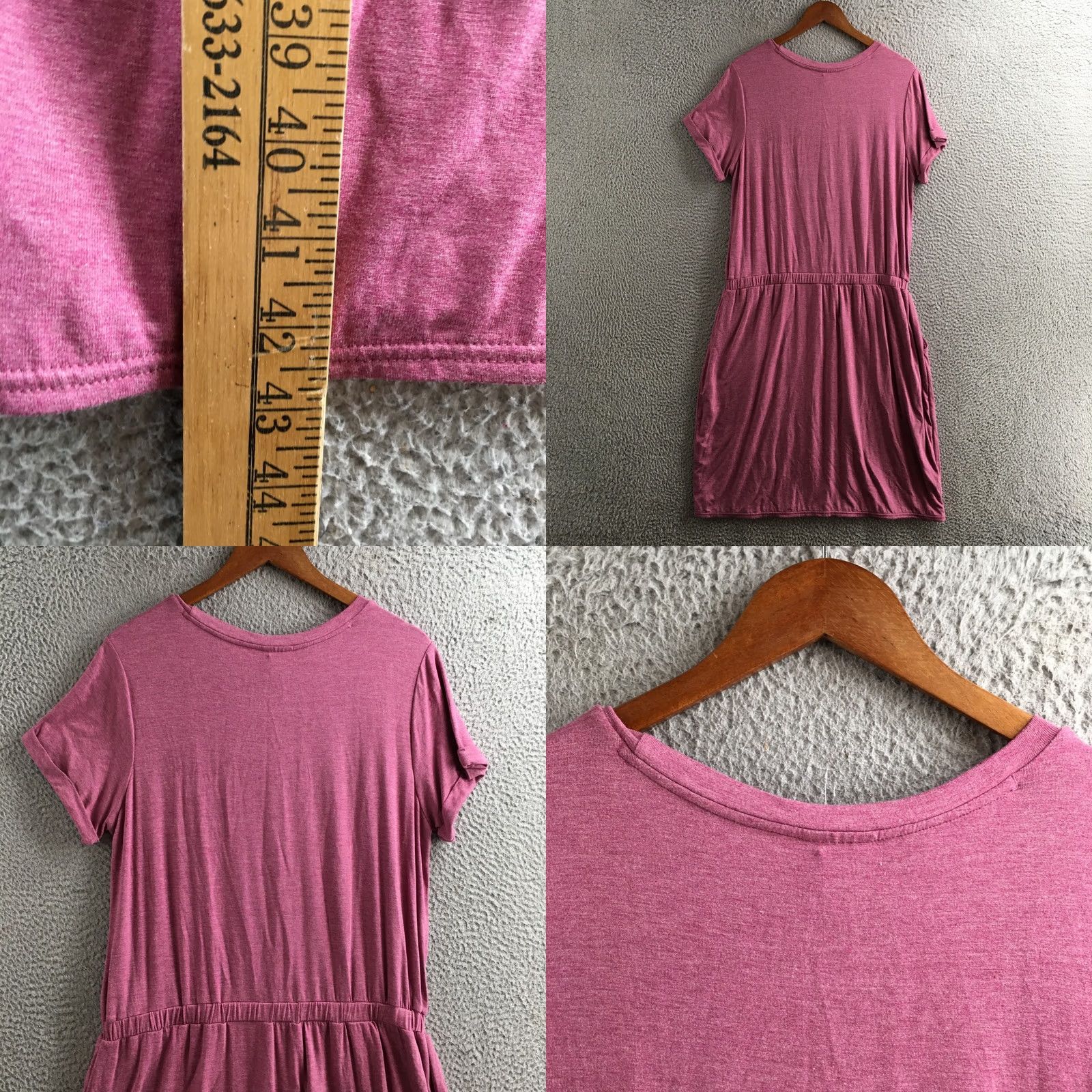 Vintage 32 Degrees Cool T Shirt Dress Womens XL Maroon Floral Pullover Short Sleeve NEW Size XL / US 12-14 / IT 48-50 - 8 Thumbnail