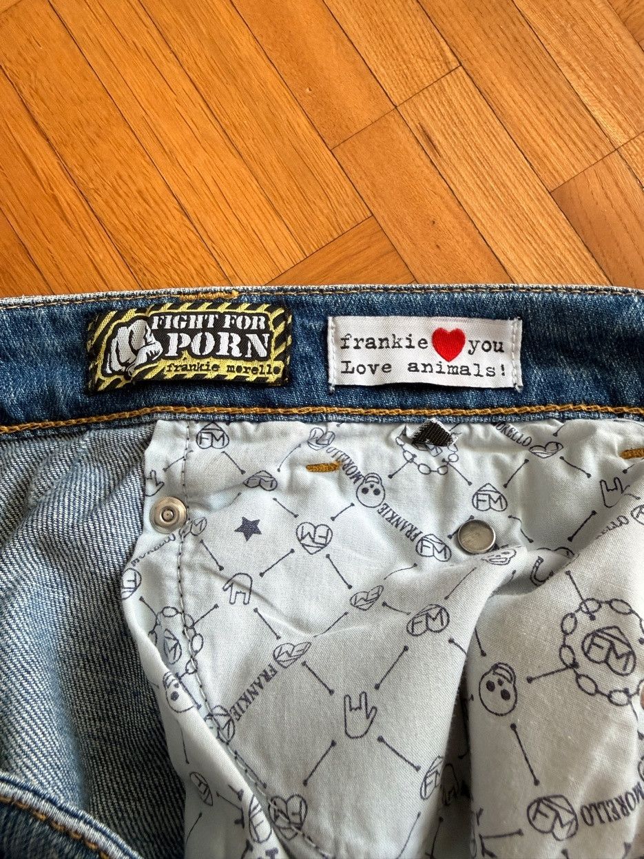 Frankie Morello Frankie Morello 2000s Designer Denim W34 Distressed Size US 34 / EU 50 - 8 Thumbnail