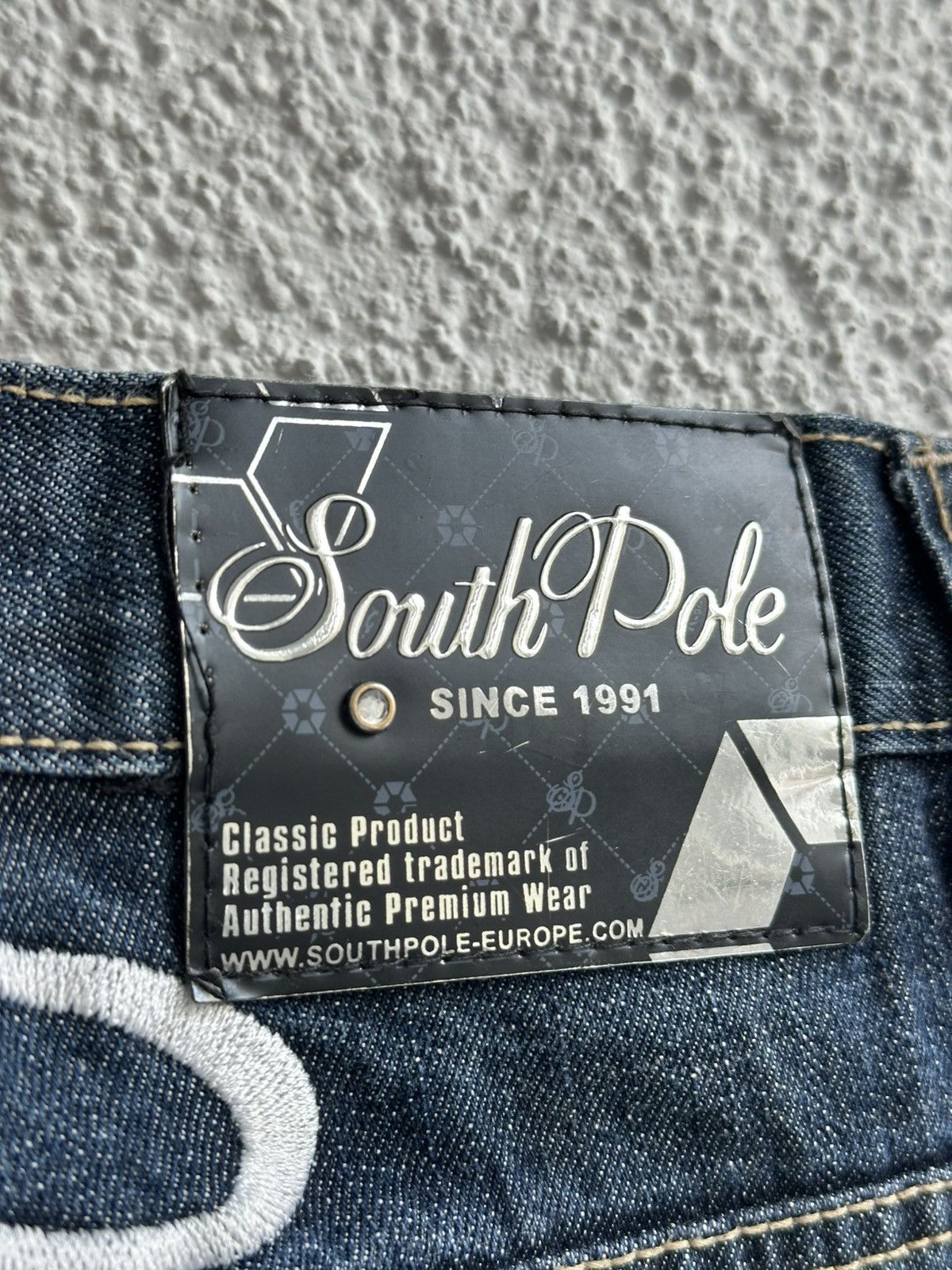 JNCO × Southpole Southpole Vintage Y2K Big Logo Rap Baggy Jeans Size US 34 / EU 50 - 5 Thumbnail