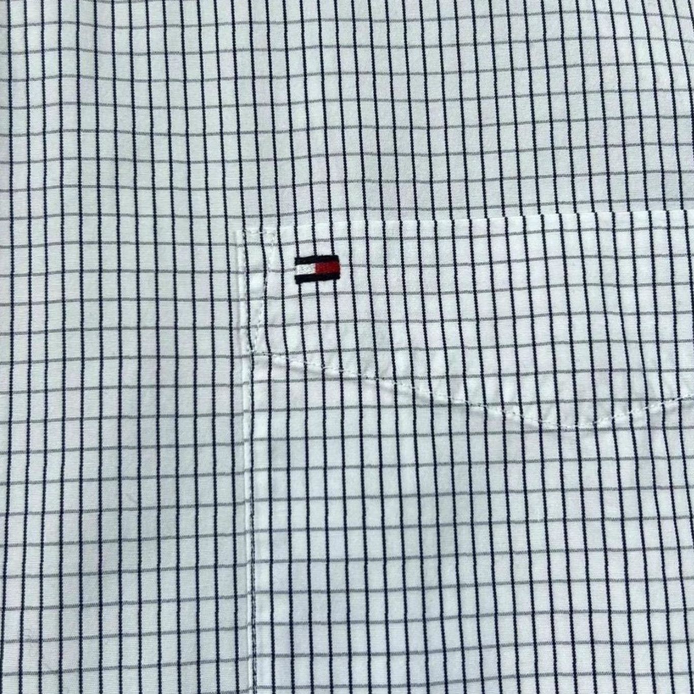 Tommy Hilfiger Tommy Hilfiger 80's 2 Ply Custom Fit Grid Check Long Sleeve Button-Up Shirt XXL Size US XXL / EU 58 / 5 - 4 Thumbnail