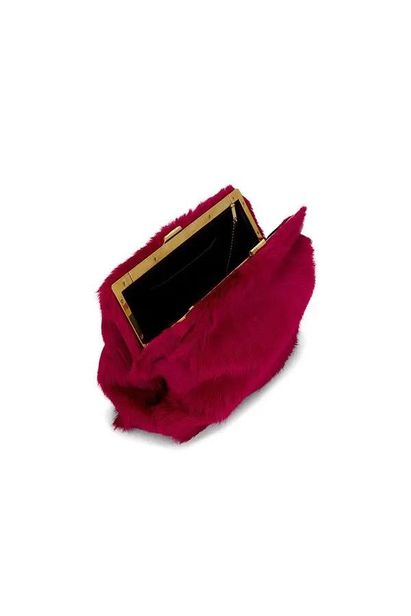 Saint Laurent Paris o1bcso1str1225 Size:OS/Ysl Bo Sl L Clutch W in Red Size ONE SIZE - 4 Thumbnail