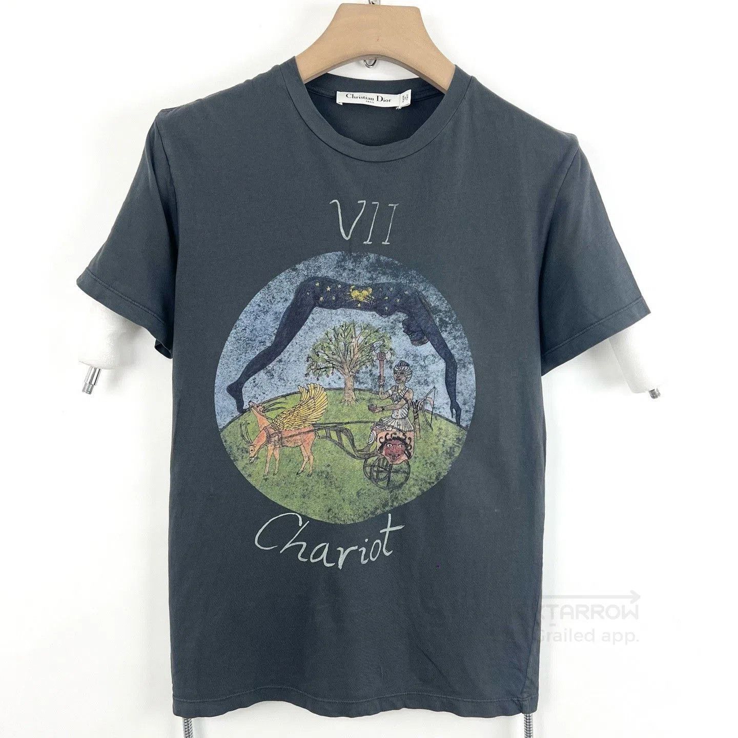 Dior Dior Gray Printed Crew Neck T-Shirt. Size US S / EU 44-46 / 1 - 1 Thumbnail