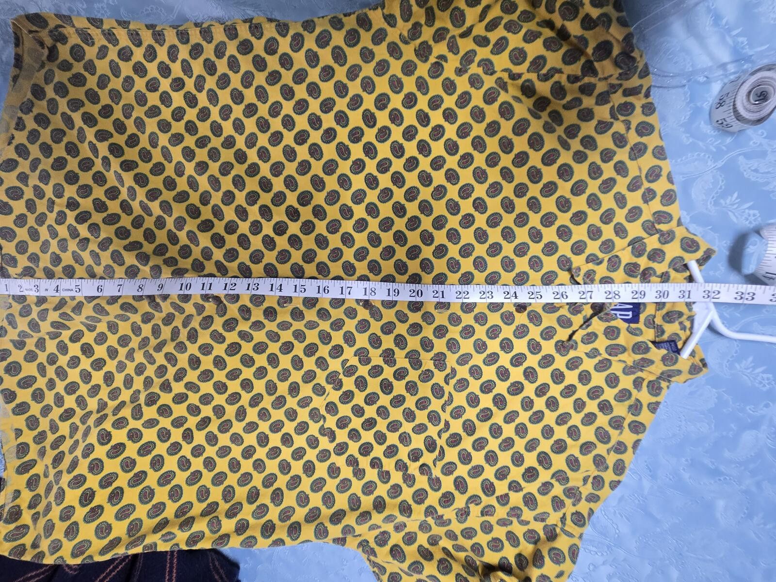 Gap Yellow 90s Gap Sz L Button-up Short-Sleeve Shirt Preppy Size US L / EU 52-54 / 3 - 5 Thumbnail