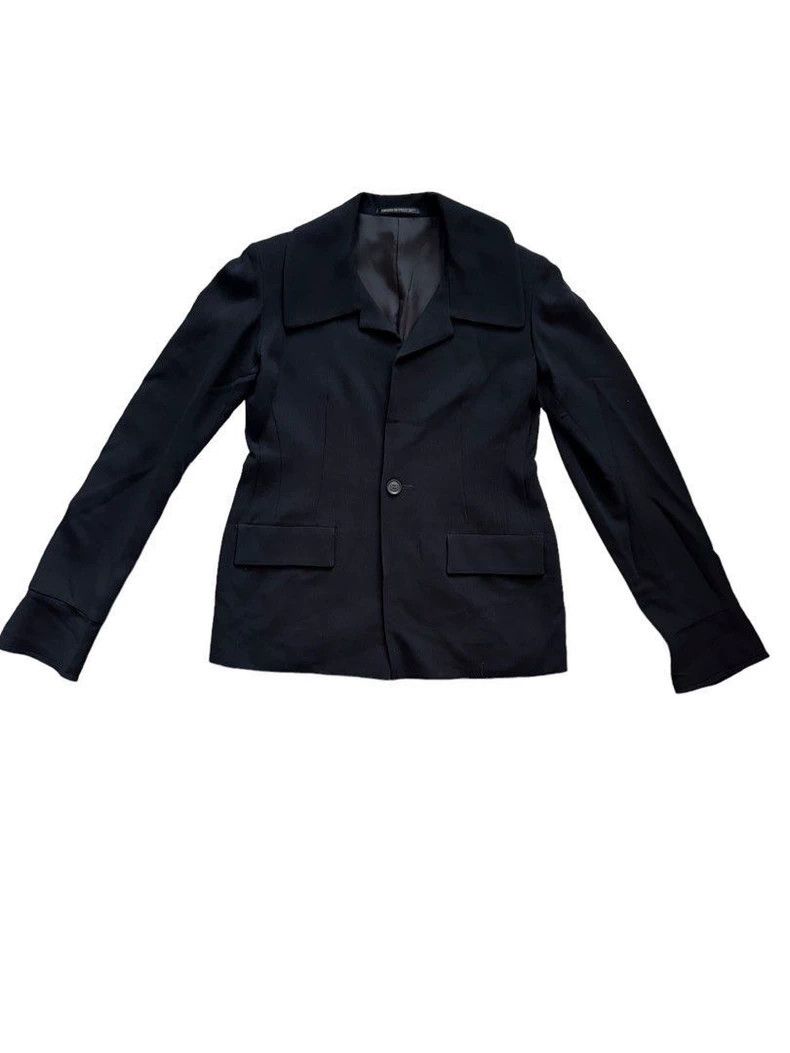 Yohji Yamamoto Yohji Yamamoto Wool one-button jacket 2504-Nextarrow Size L / US 10 / IT 46 - 2 Thumbnail