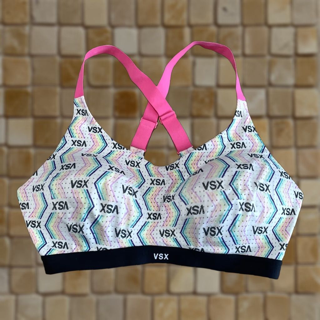 Victoria's Secret Victoria's Secret Sports Bra Women Activewear 34D Multicolor Victoria Sport Size ONE SIZE - 1 Thumbnail