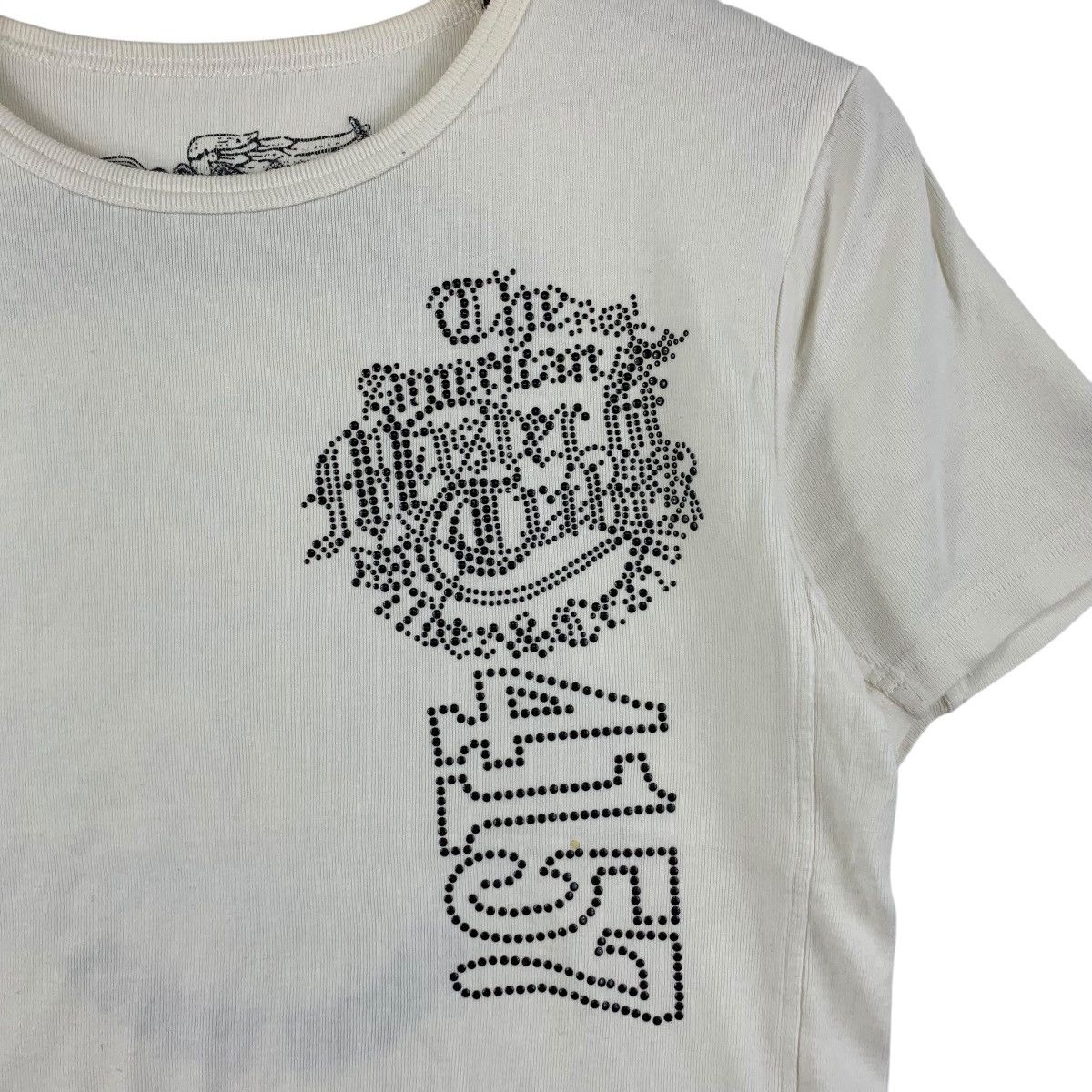 Vintage R. SPIRIT MOTORCYCLE Swarovski Bling American Tee Shirt Size S / US 4 / IT 40 - 4 Thumbnail