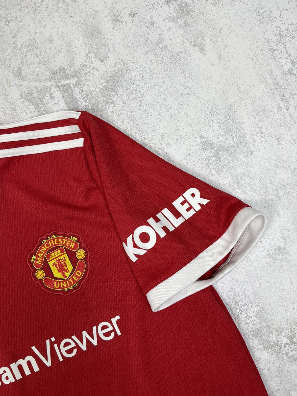 Adidas 21/22 Man United Home Jersey | AEROREADY Tech Kit Red Size US L / EU 52-54 / 3 - 6 Thumbnail