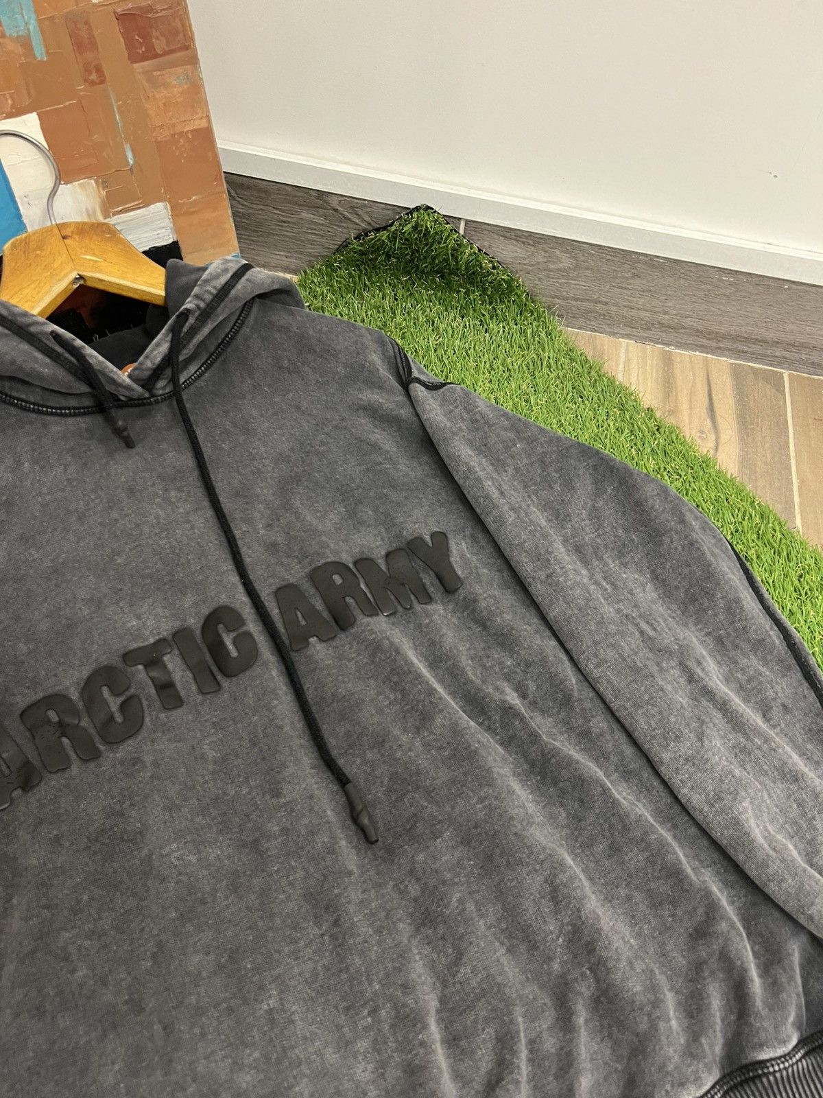 Japanese Brand Arctic Army Faded Big Logo Hoodie Made In Portugal Size US S / EU 44-46 / 1 - 3 Thumbnail